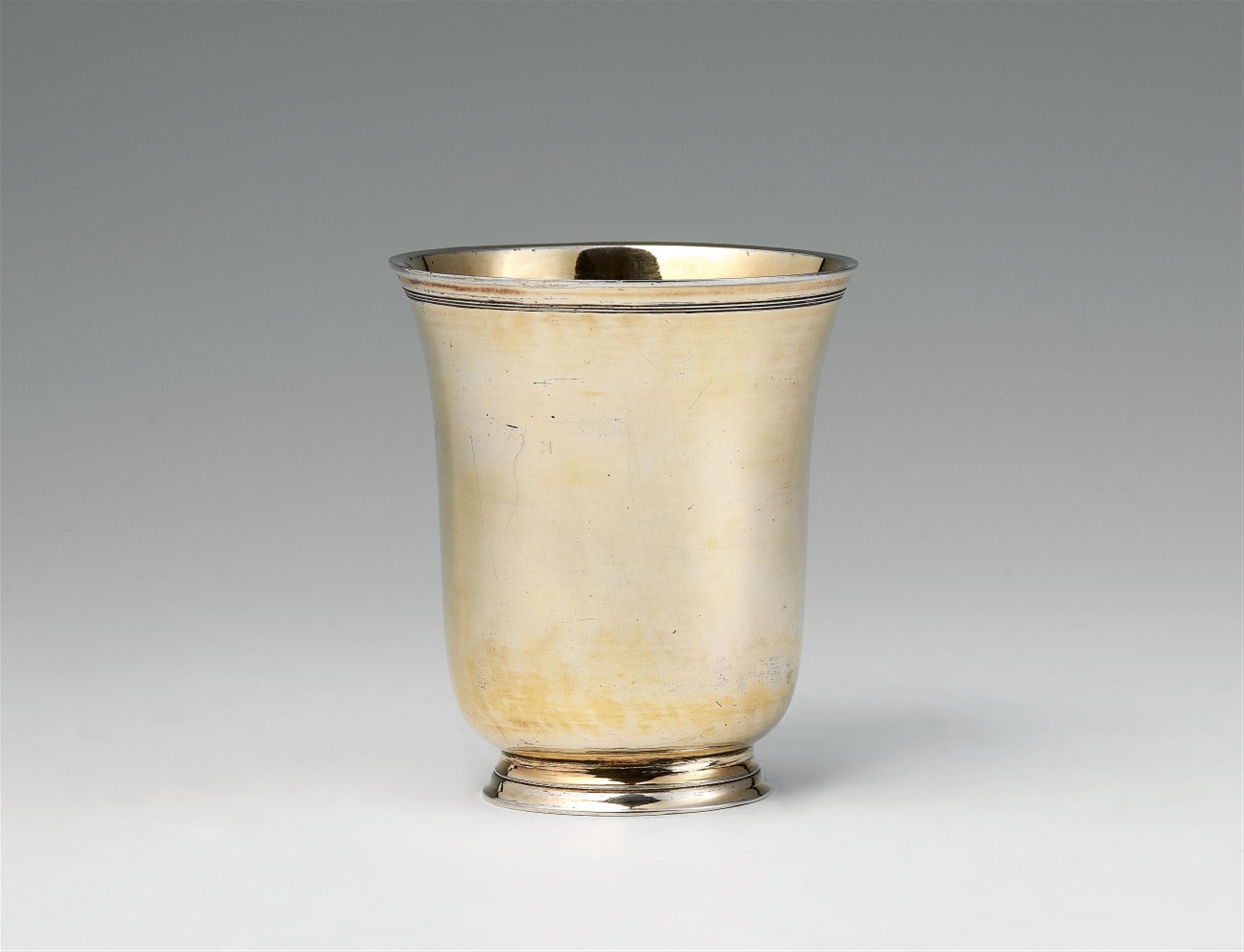 A Strassbourg silver tulip-form beaker - image-1