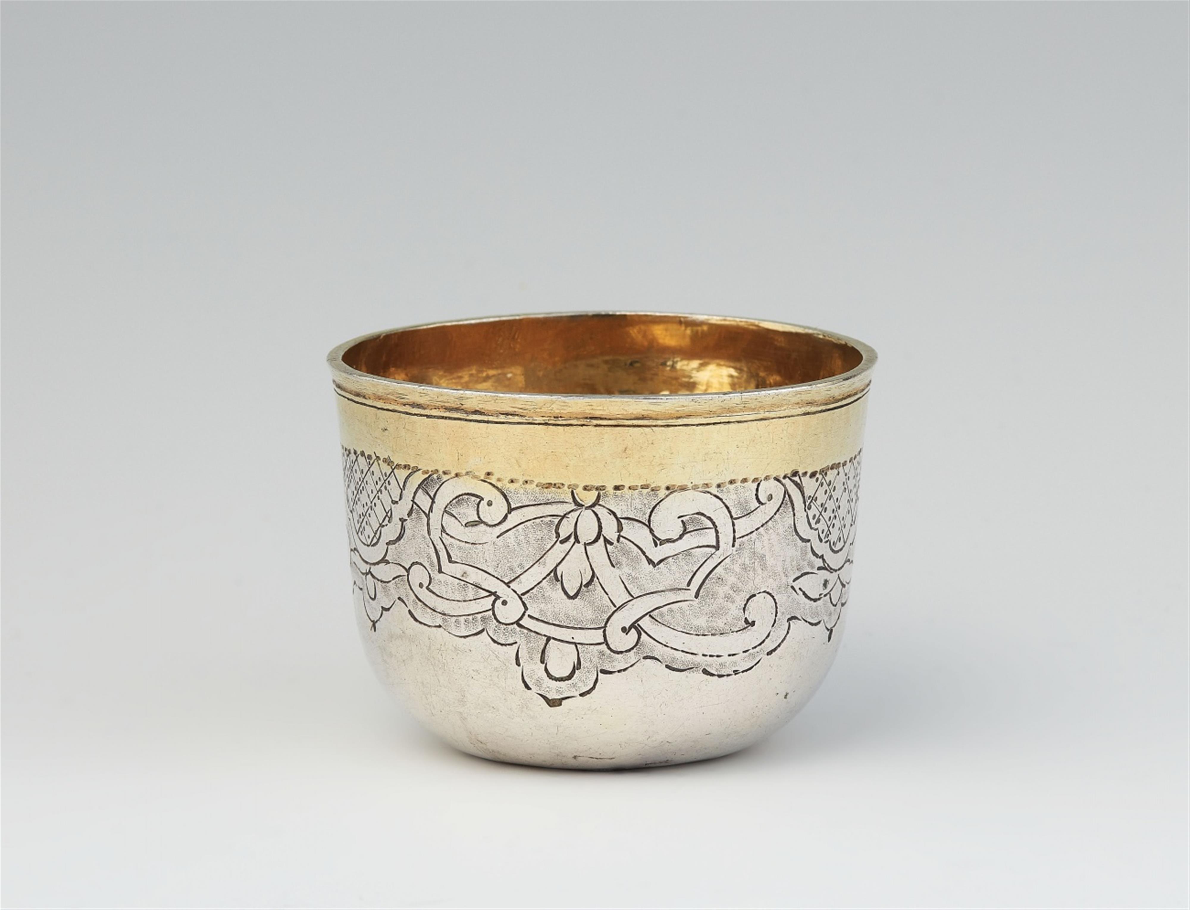 A Moscow parcel gilt silver beaker - image-1