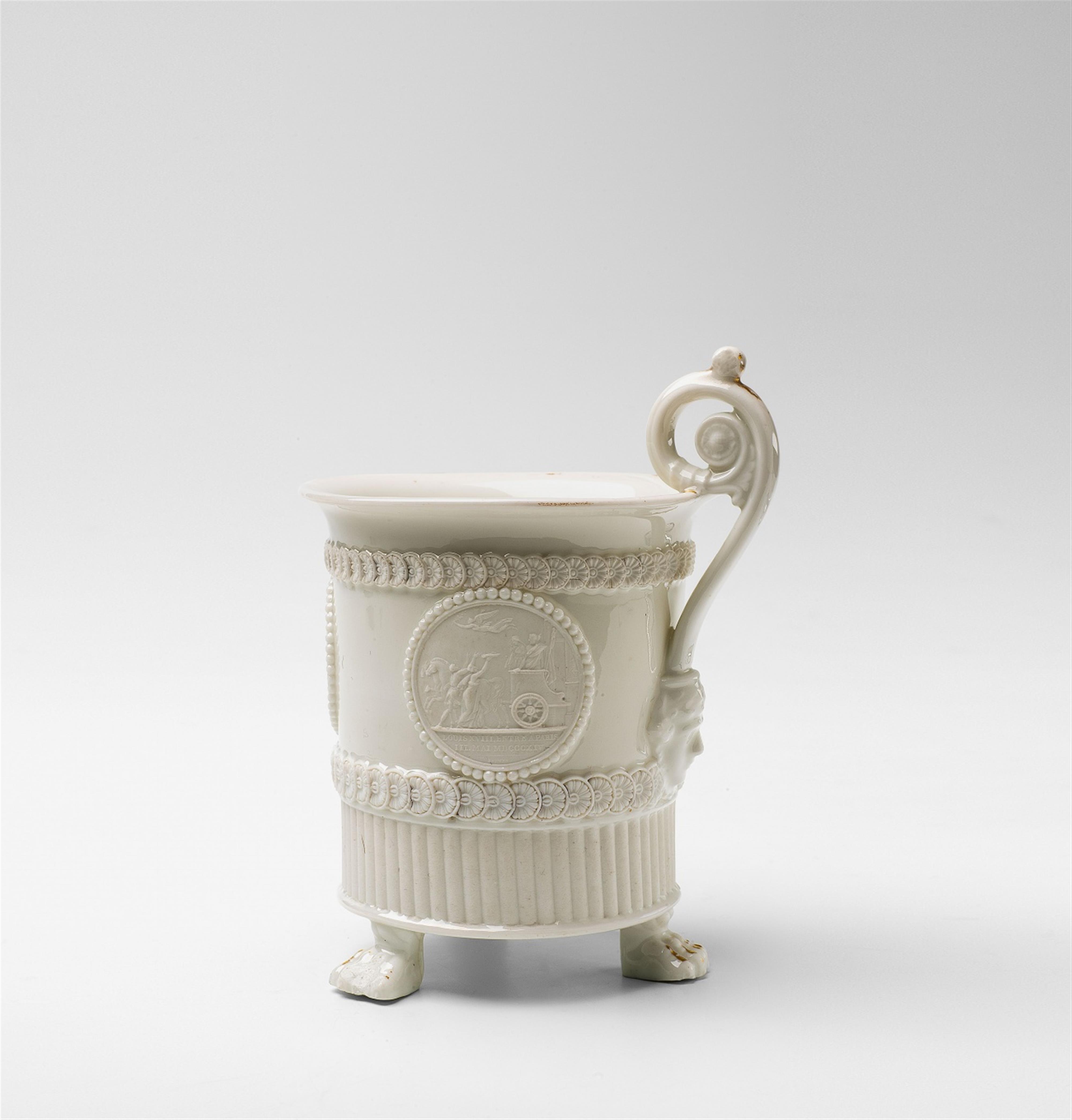 A Parisian porcelain cup commemorating the restoration of Bourbon rule - image-1