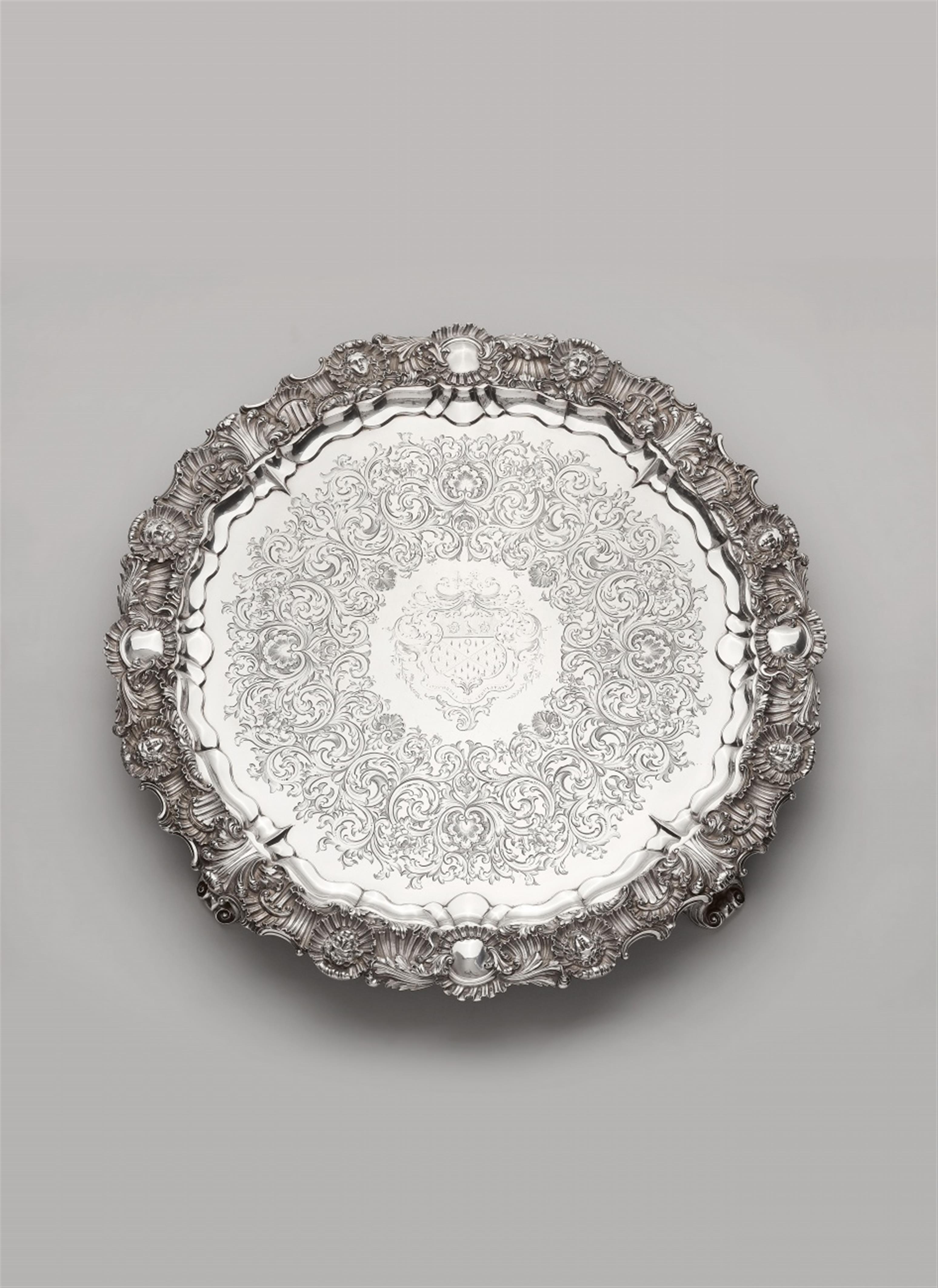 An important George IV silver salver - image-1