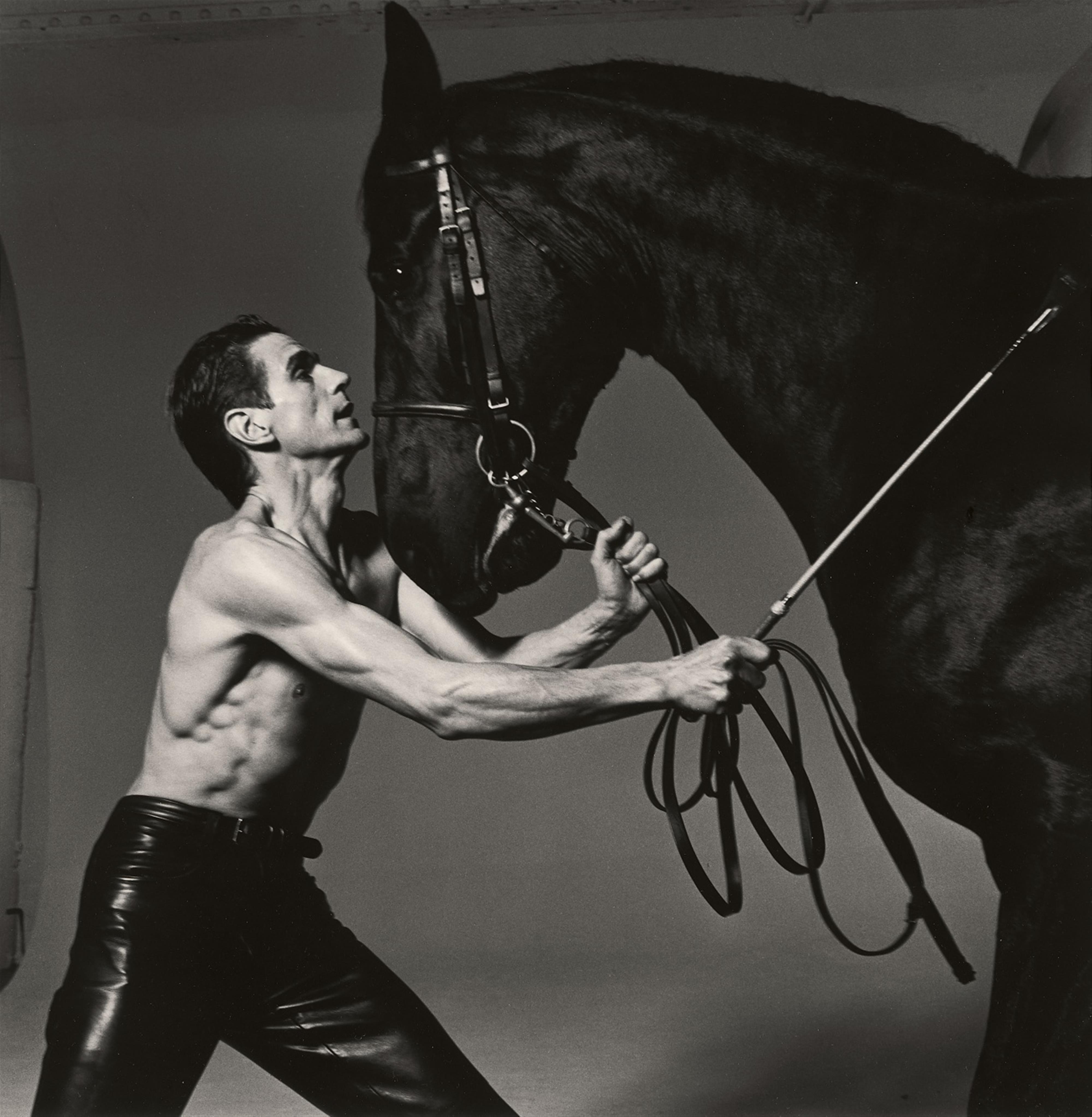 Michel Comte - Jeremy Irons with Horse, London - image-1