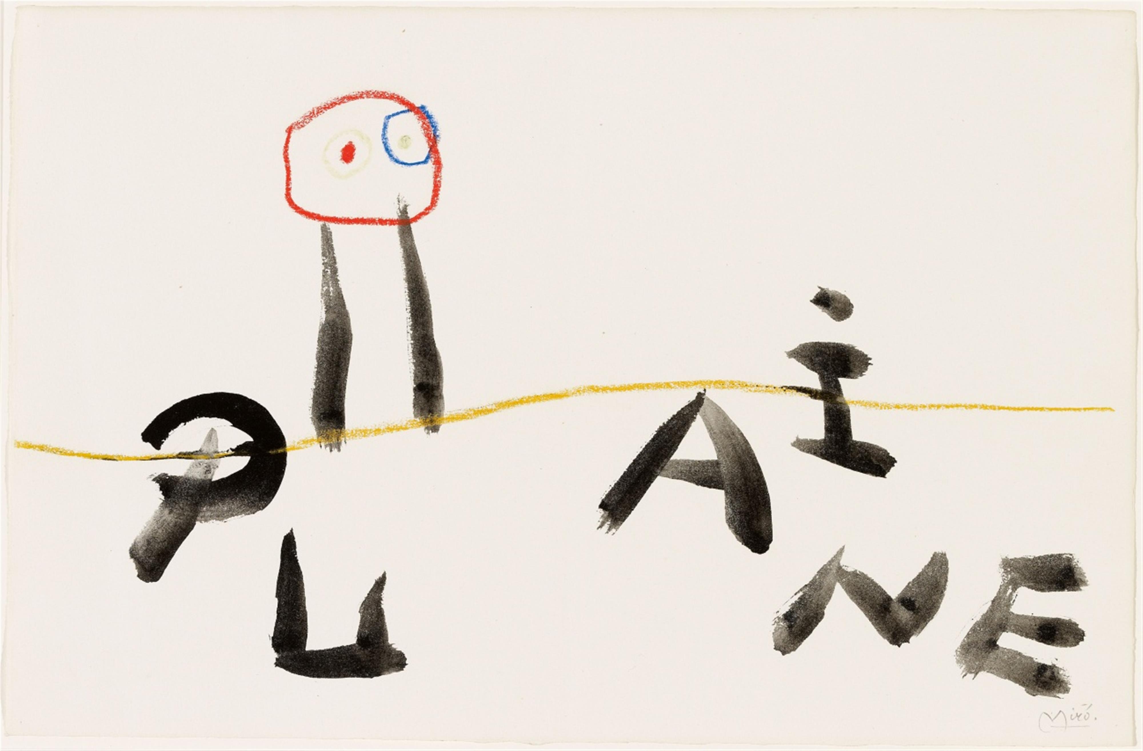 Joan Miró - Dessin pour "L'enfance d'Ubu" (Putaine) - image-1