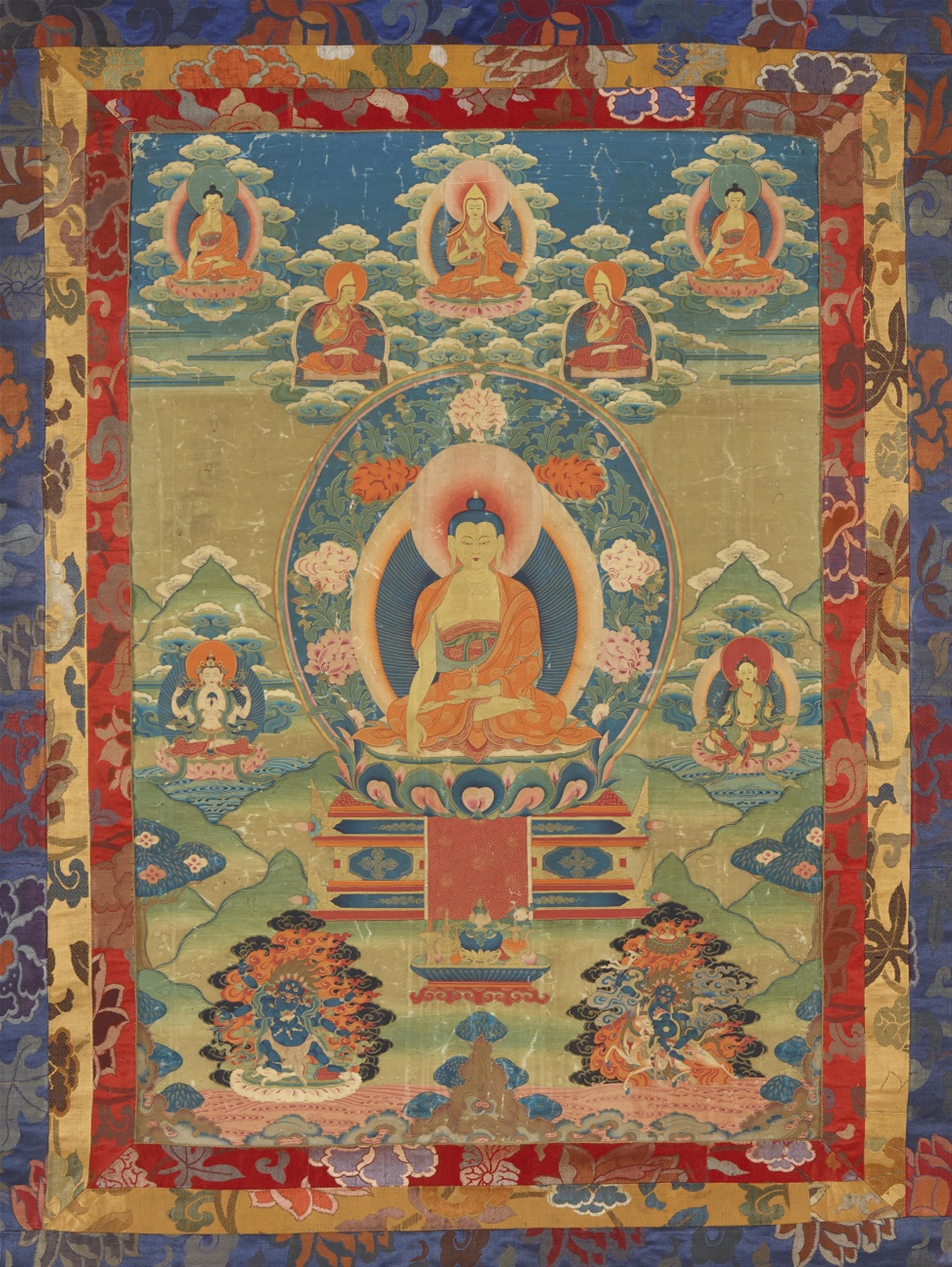 A Tibetan thangka of Akshobhya. 19th century - image-1