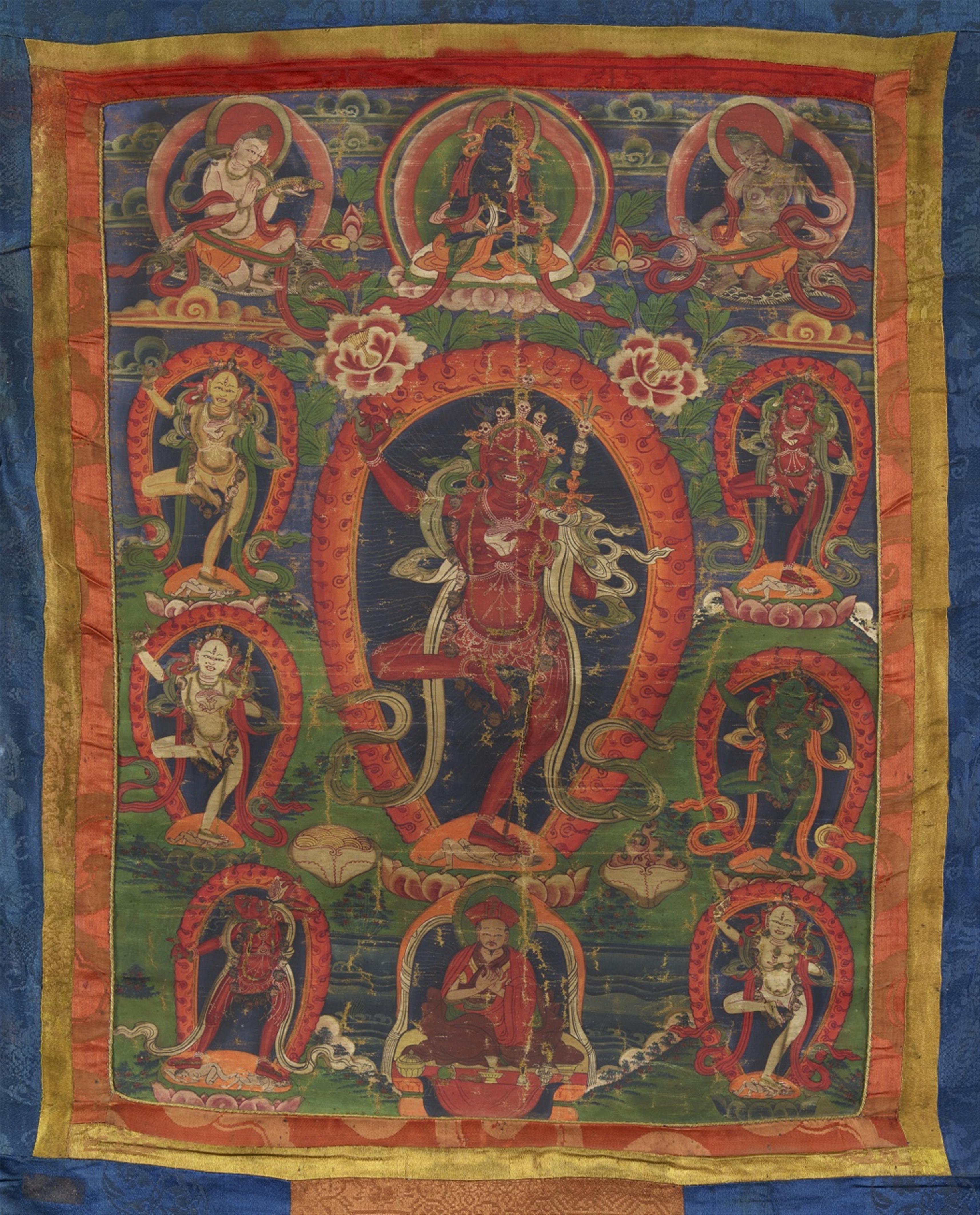 A Tibetan thangka of Vajrayogini. 19th century - image-1