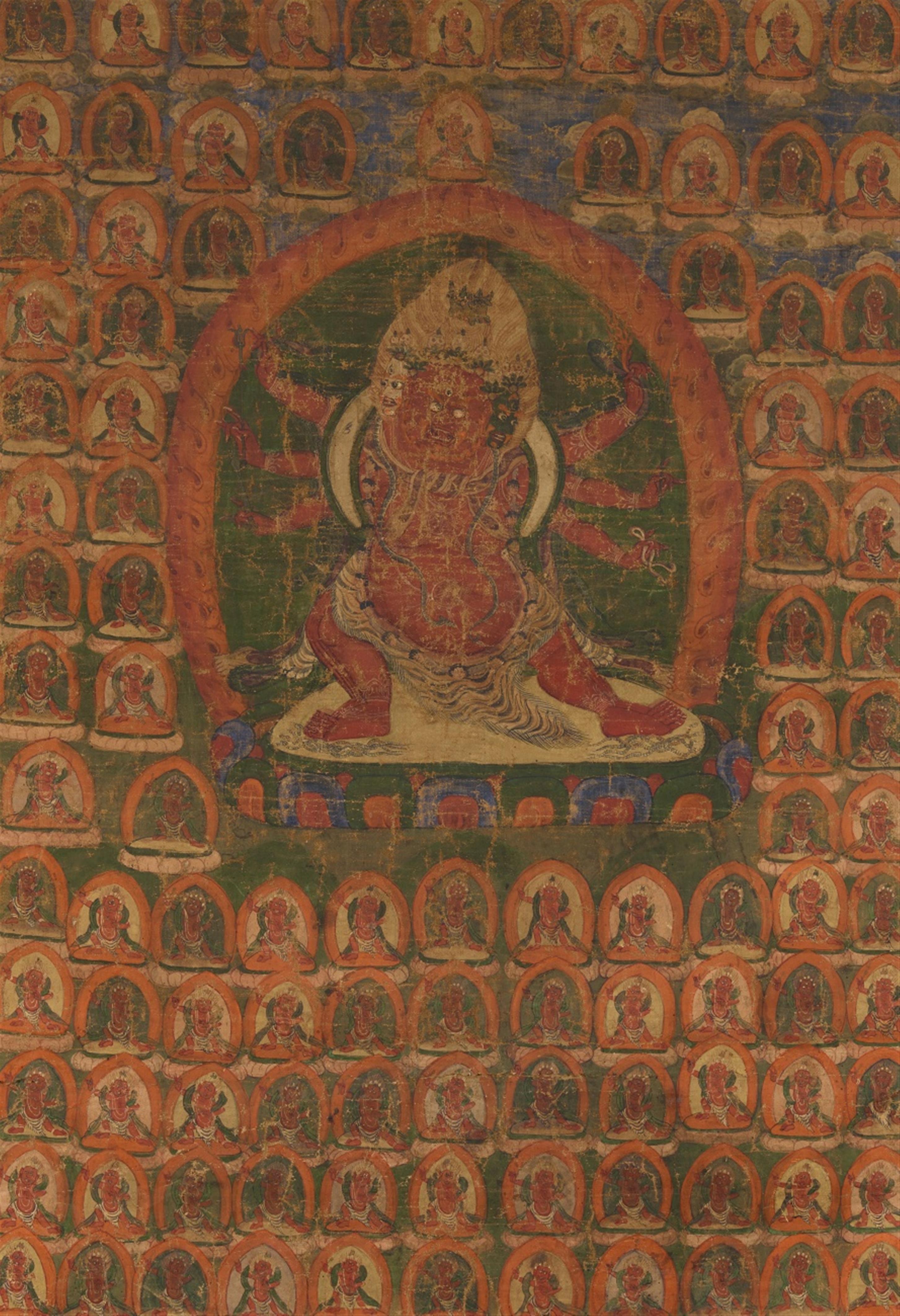 A Tibetan thangka of Hayagriva. 19th century - image-1