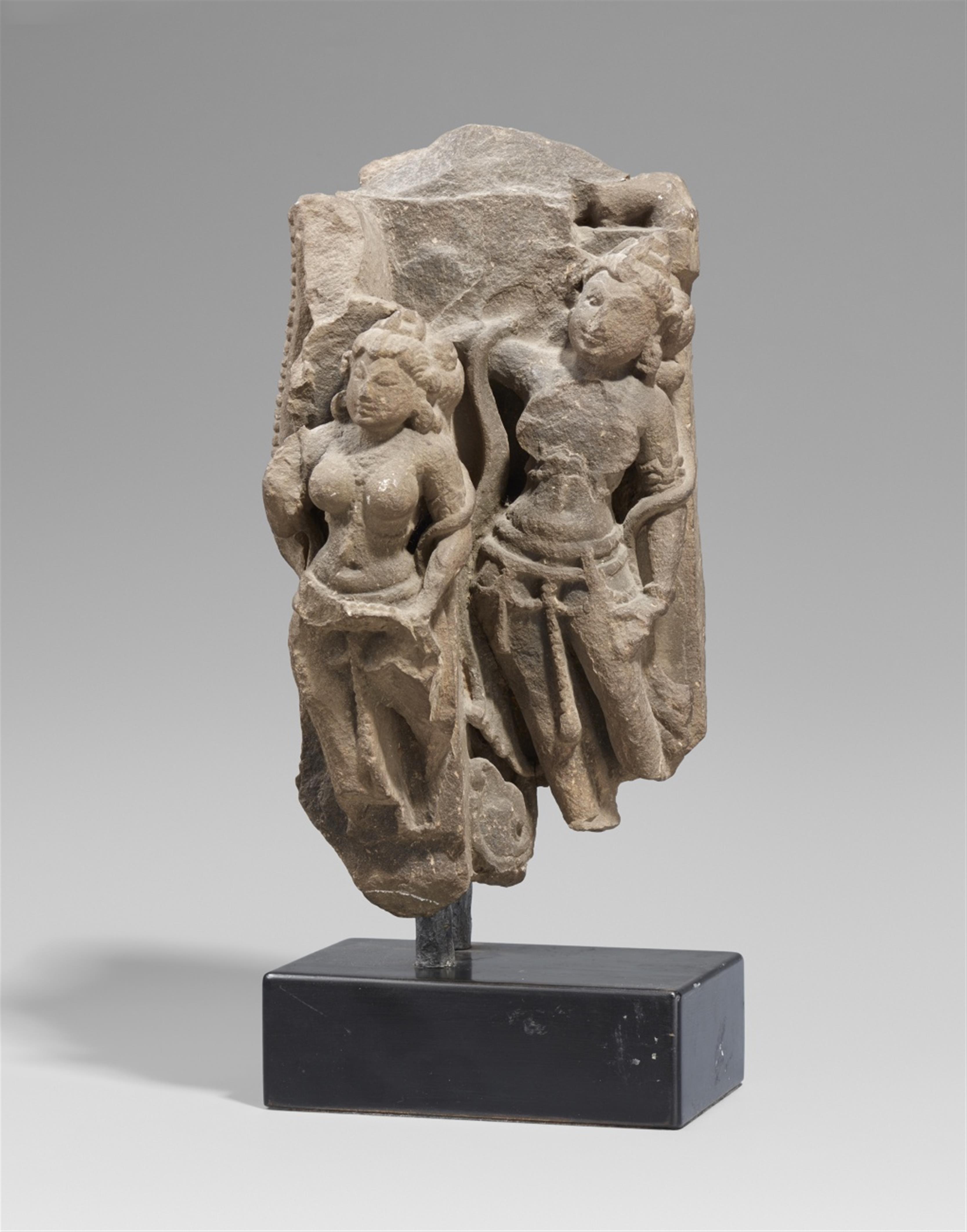 A Central Indian sandstone fragment. Circa 12th century - image-1