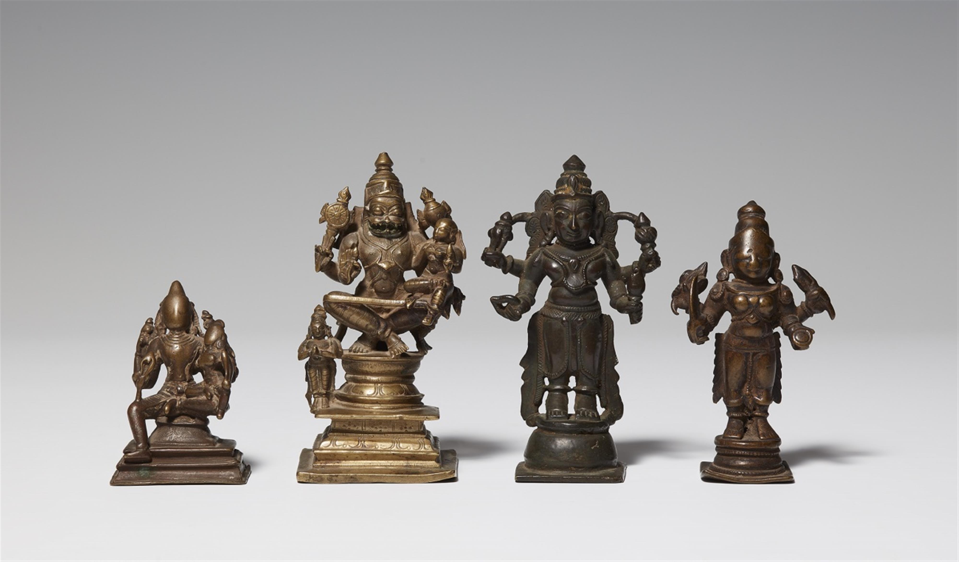 Four South Indian copper alloy figures. 16th/19th century - image-1