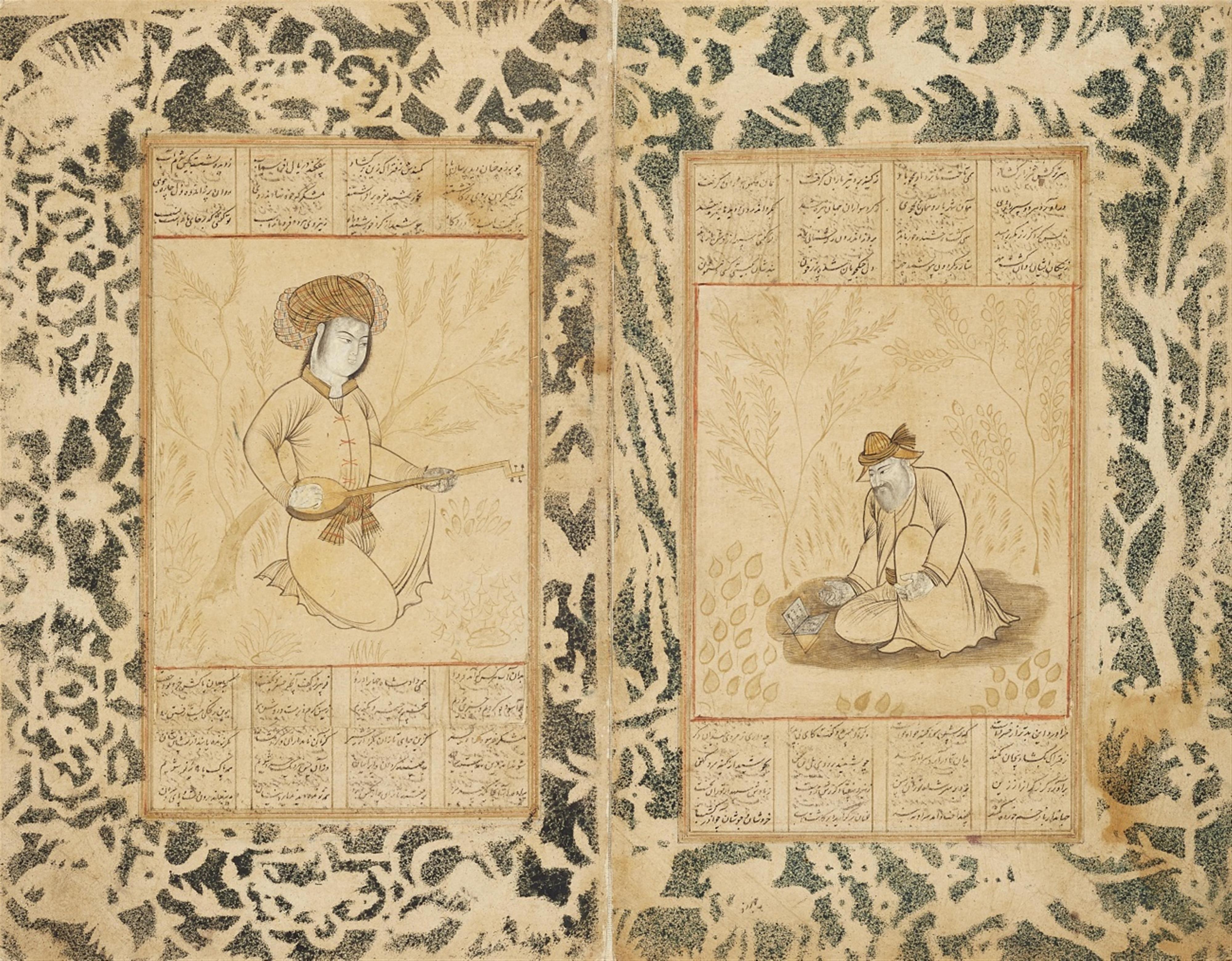 Five Persian folios. 19th/20th century - image-4