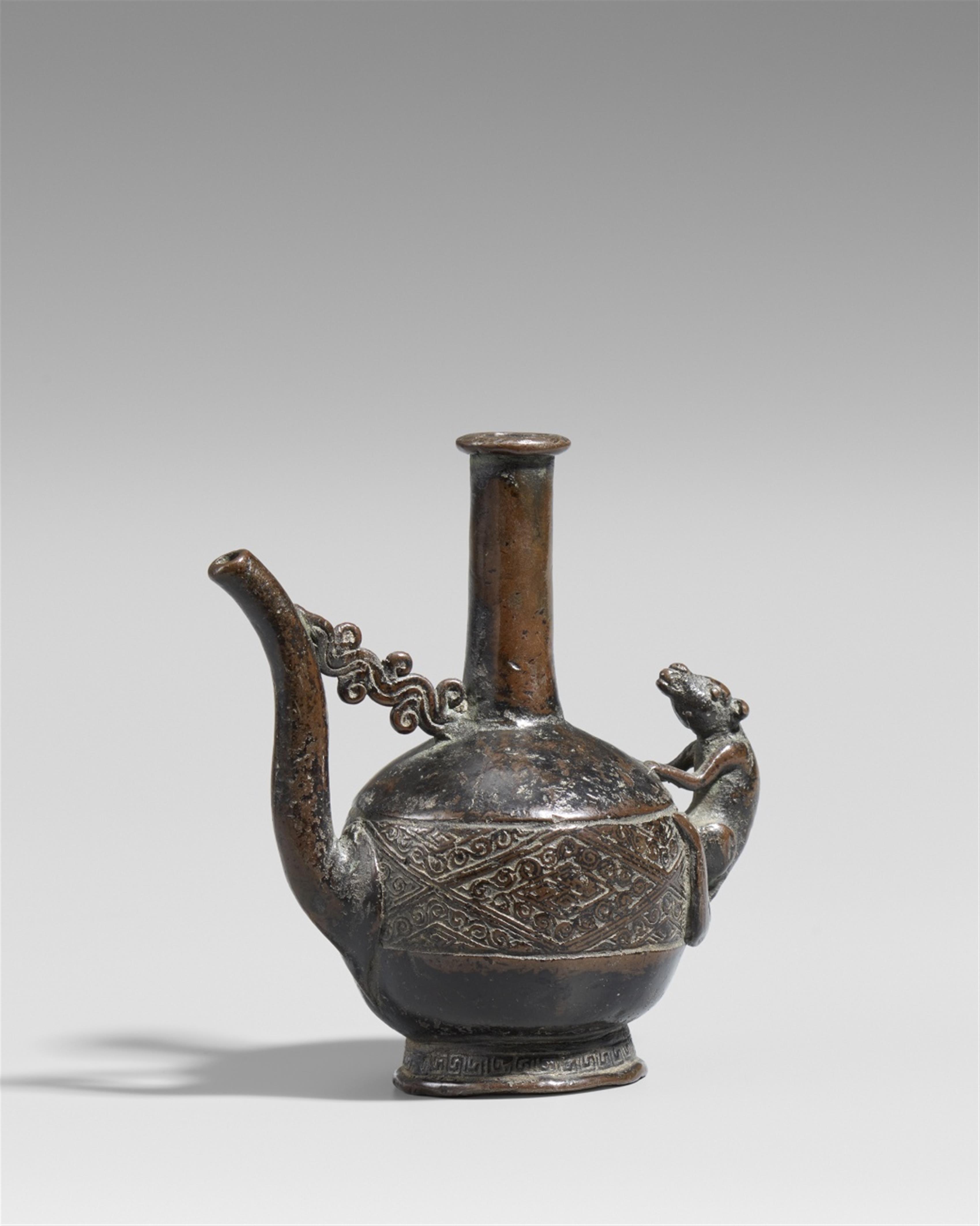 A bronze waterdropper. Yuan/early Ming dynasty - image-1