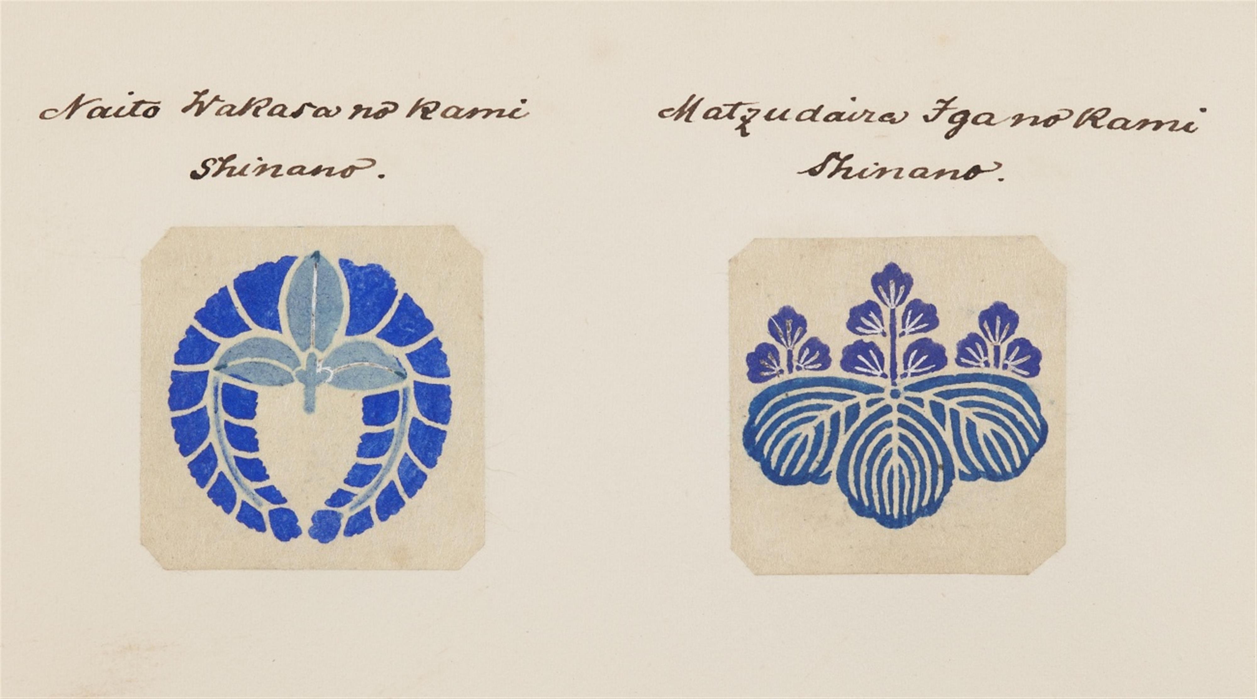 Album with family crests. Meiji-/Taishô period - image-3