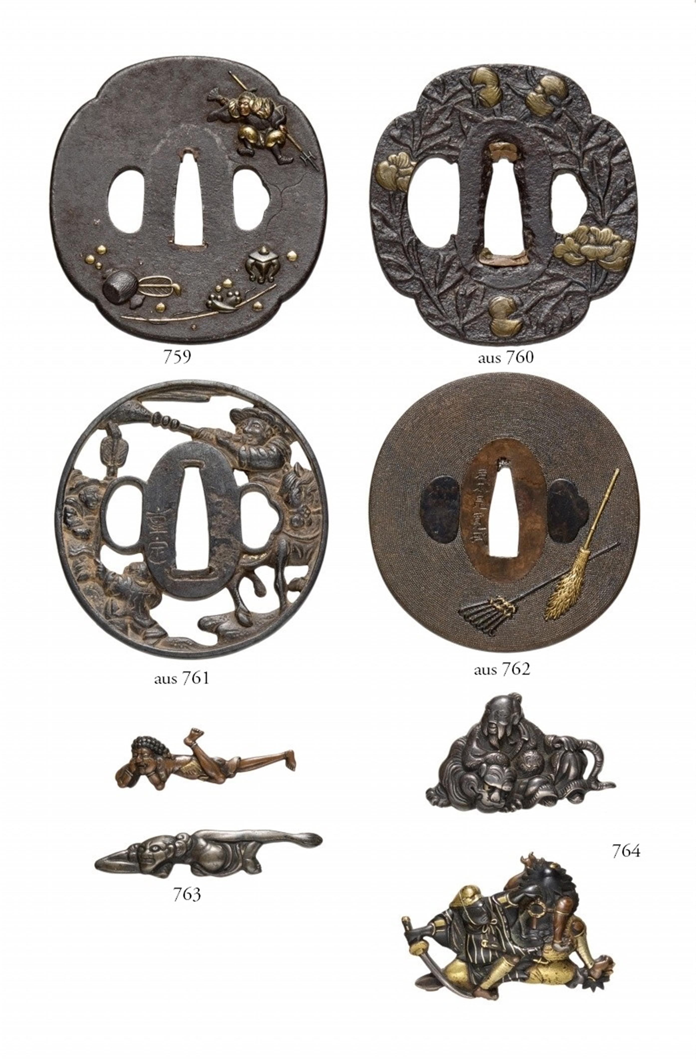 An iron tsuba. 19th century - image-1