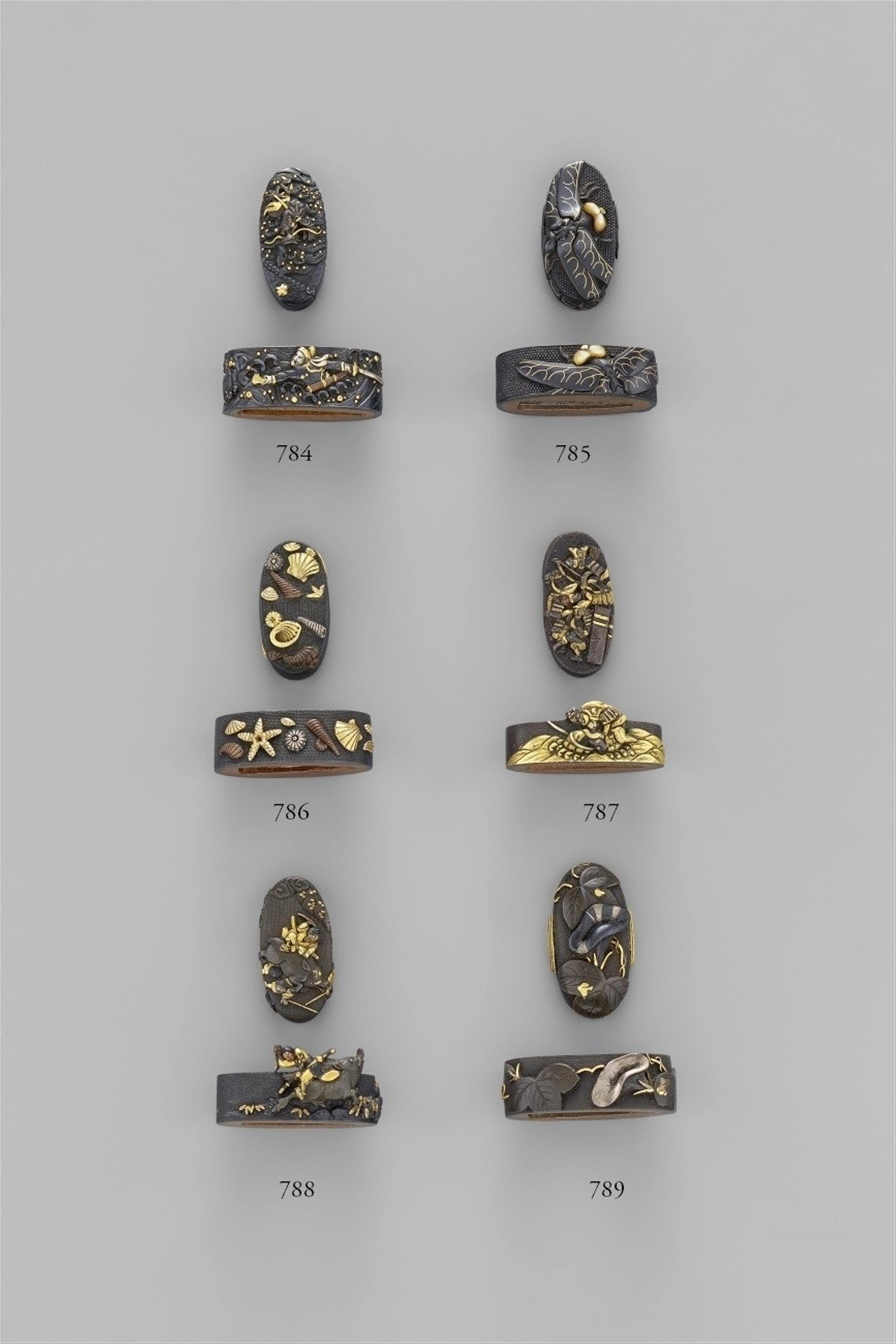 Fuchi-Kashira. Shakudô. 18./19. Jh. - image-1