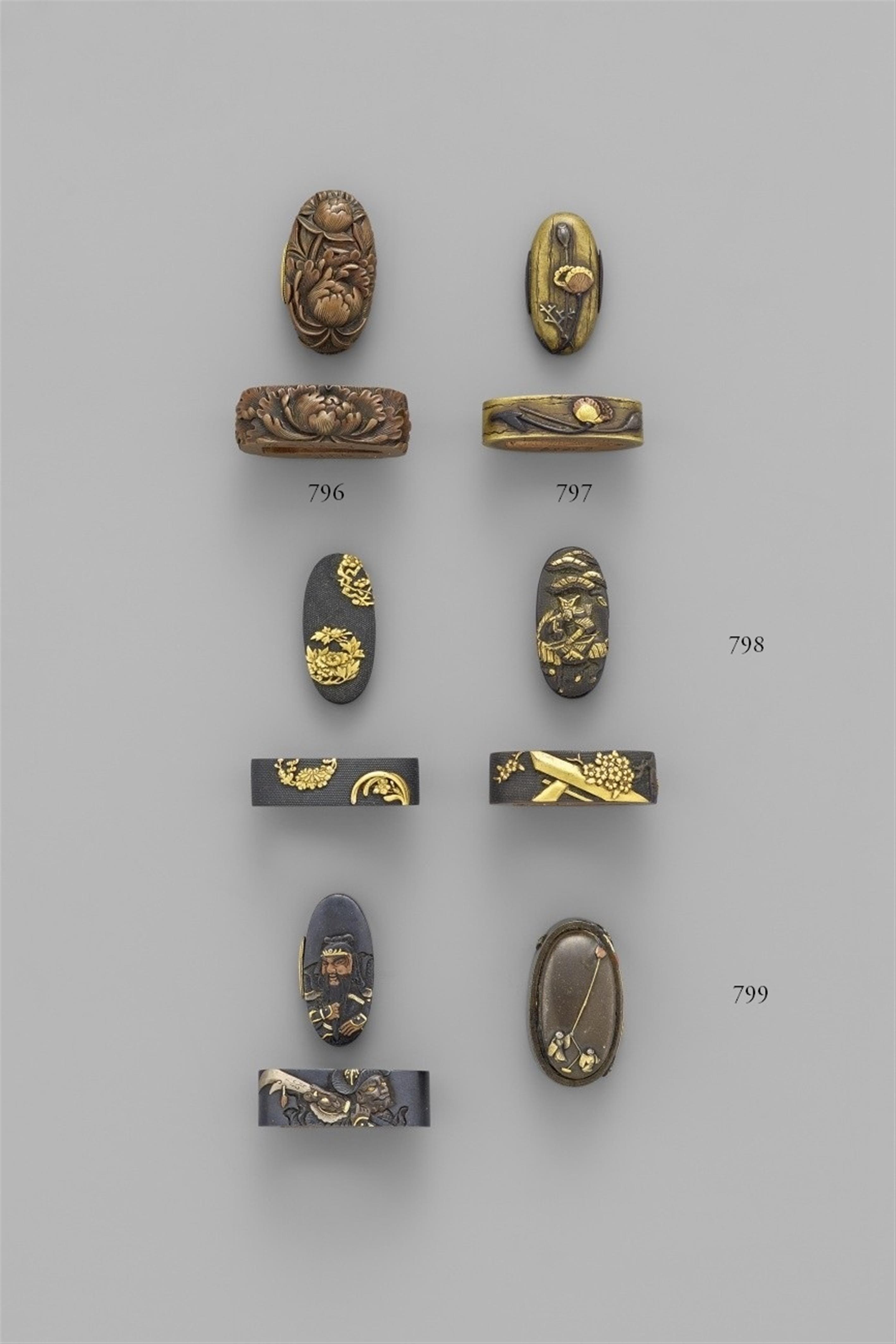 Fuchi-kashira. Kupfer. 19. Jh. - image-1