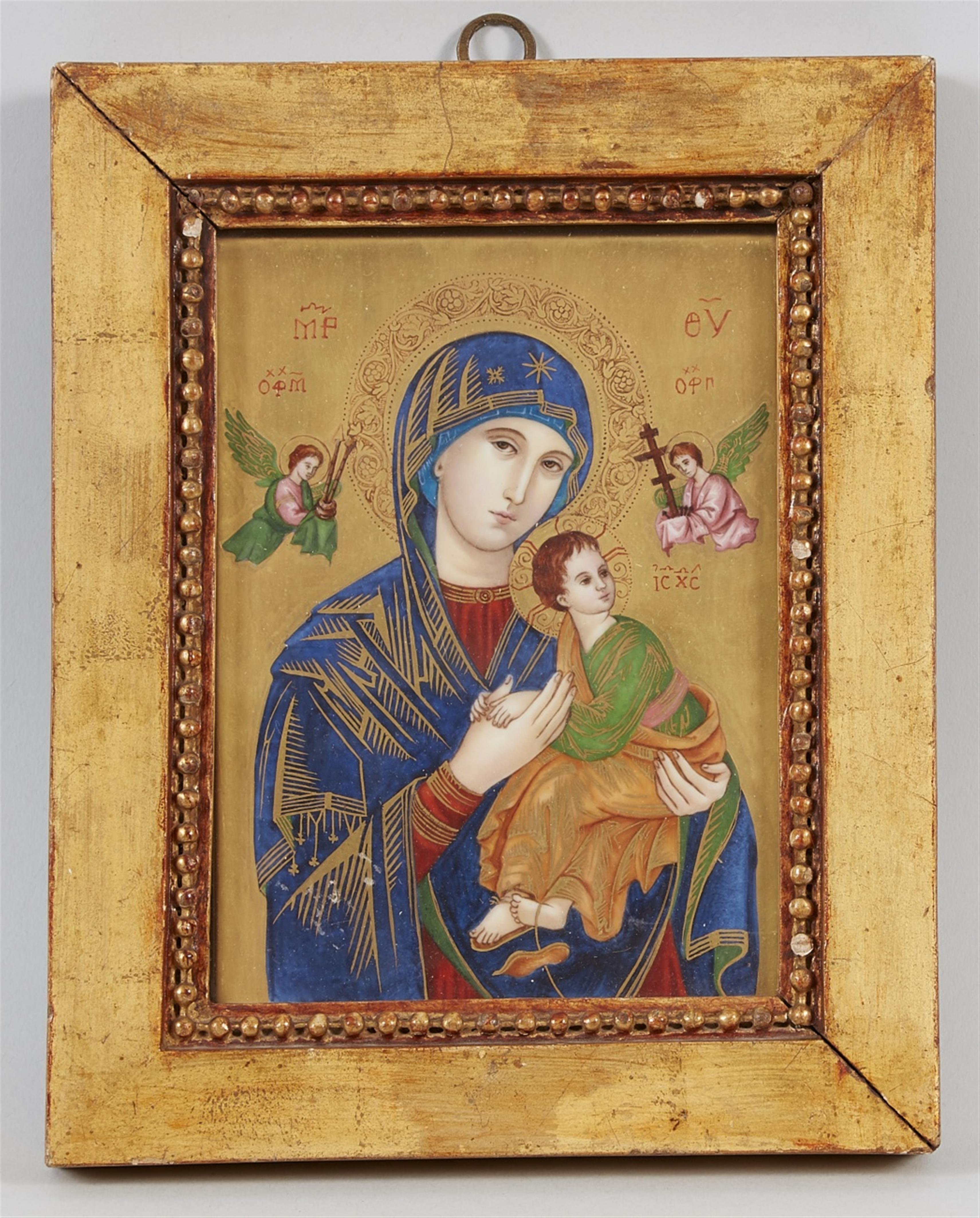 Ikonenähnliches Andachtsbild: Madonna mit Kind - image-1