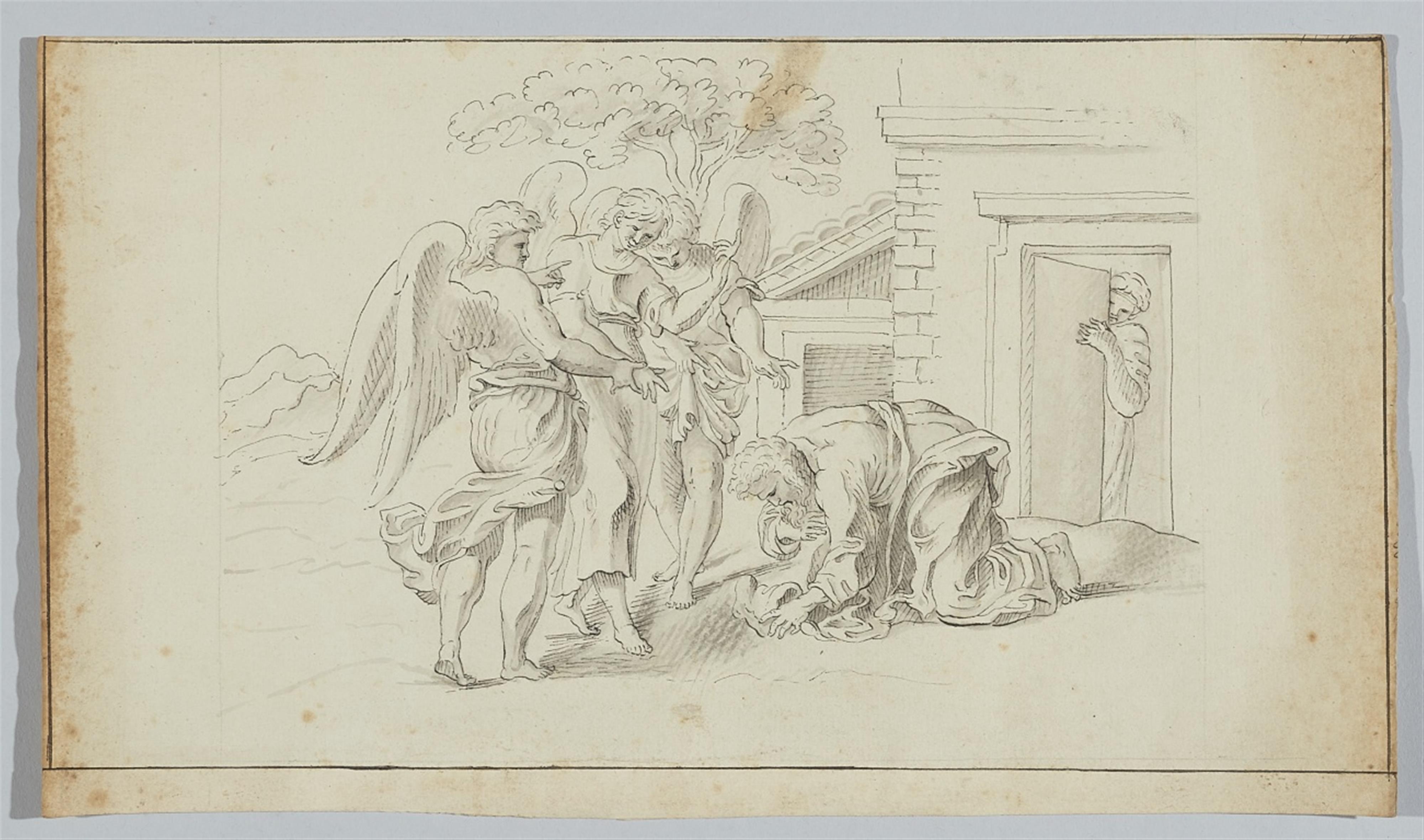 Unbekannter Künstler des 19. Jahrhunderts - Abraham und die drei Engel - image-1