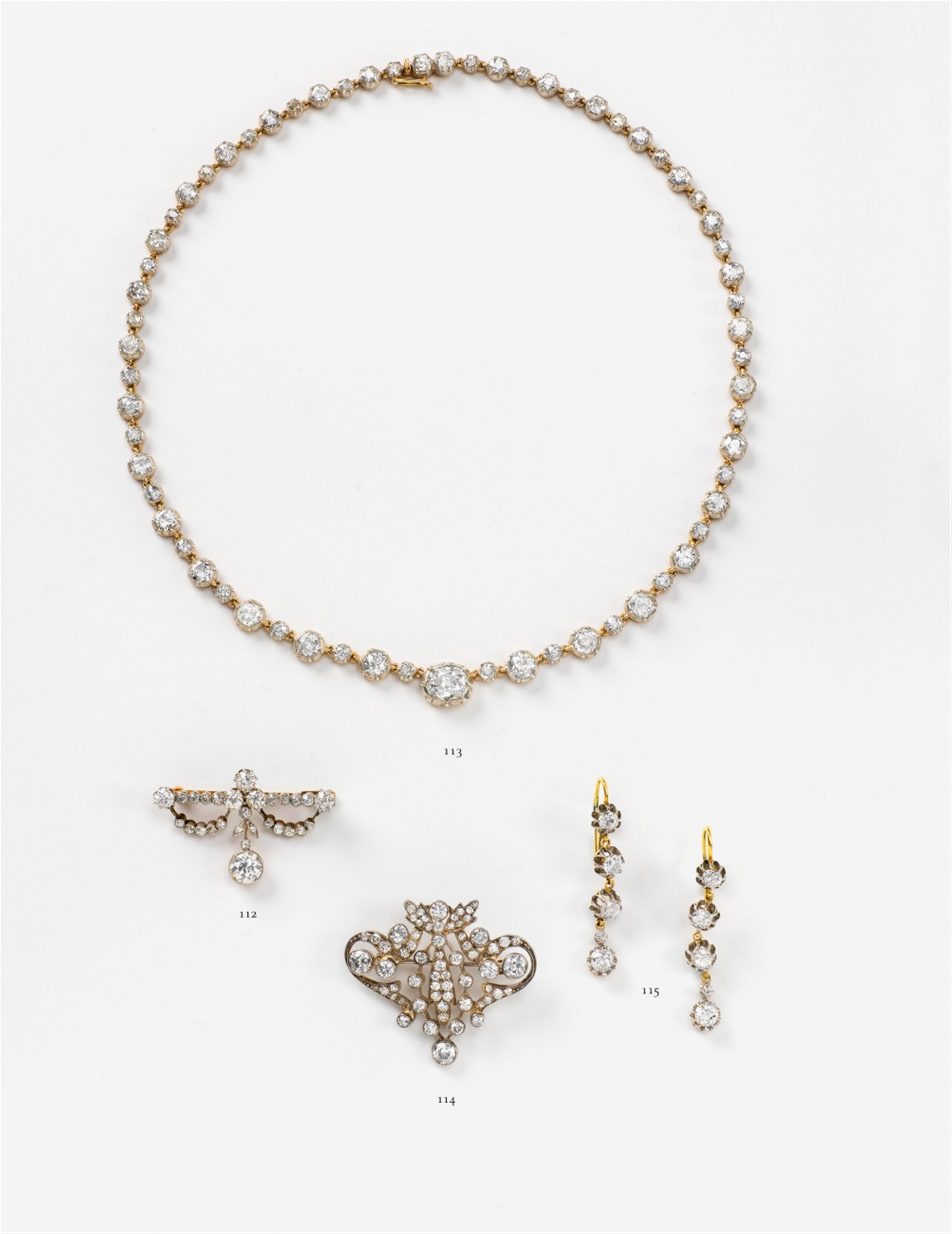 A 14k gold and diamond rivière collier - image-2