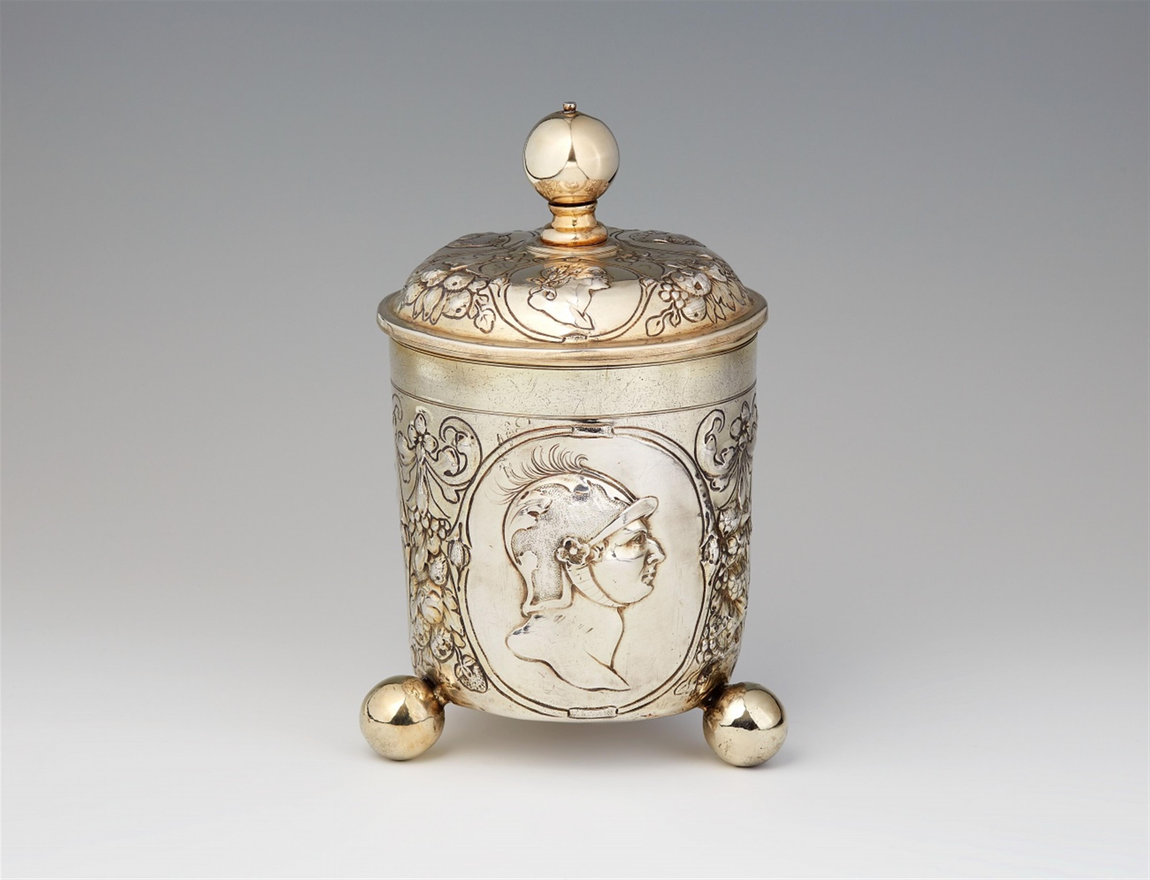 An Augsburg parcel gilt silver beaker - image-1