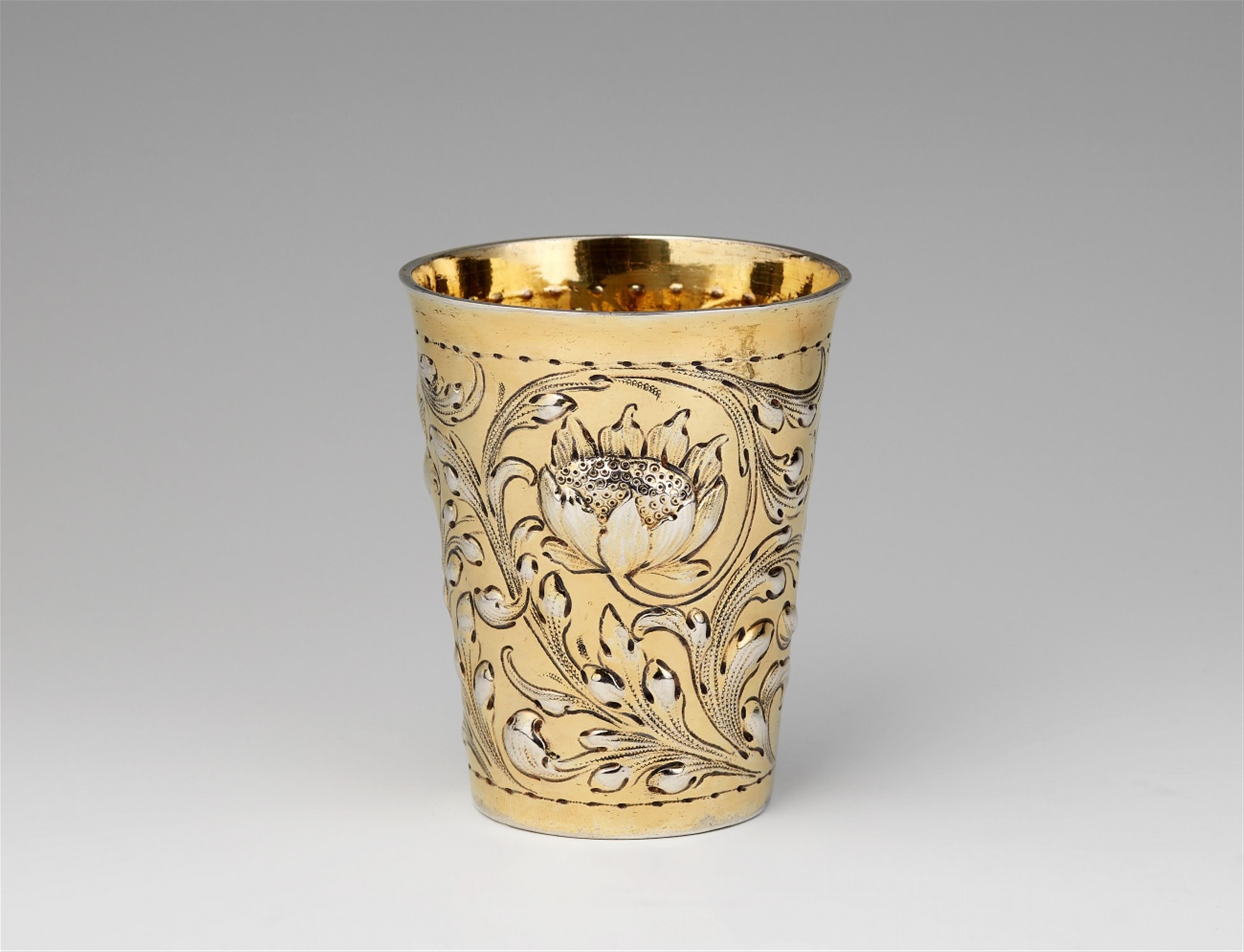 A Danzig silver gilt beaker - image-1