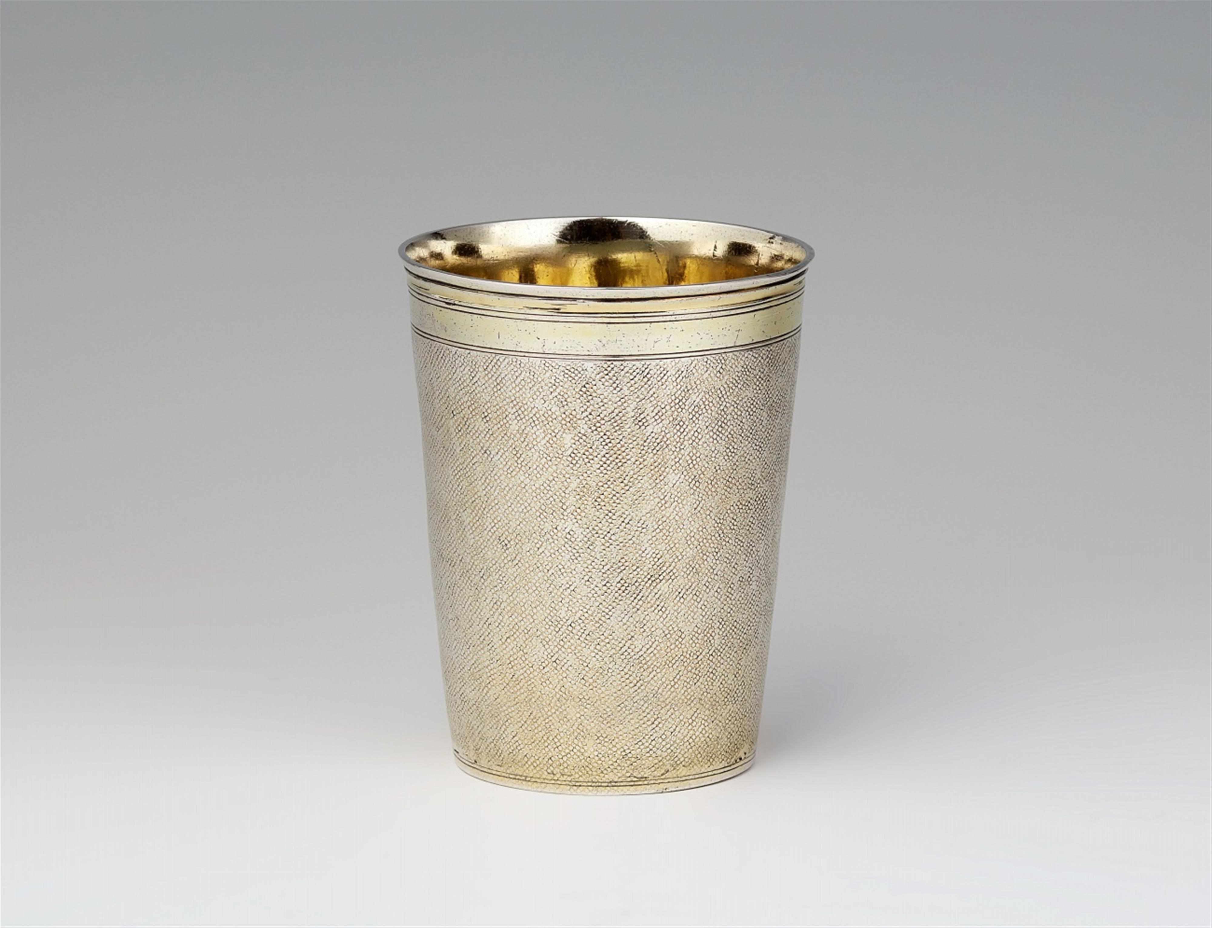 A Nuremberg silver snakeskin beaker - image-1