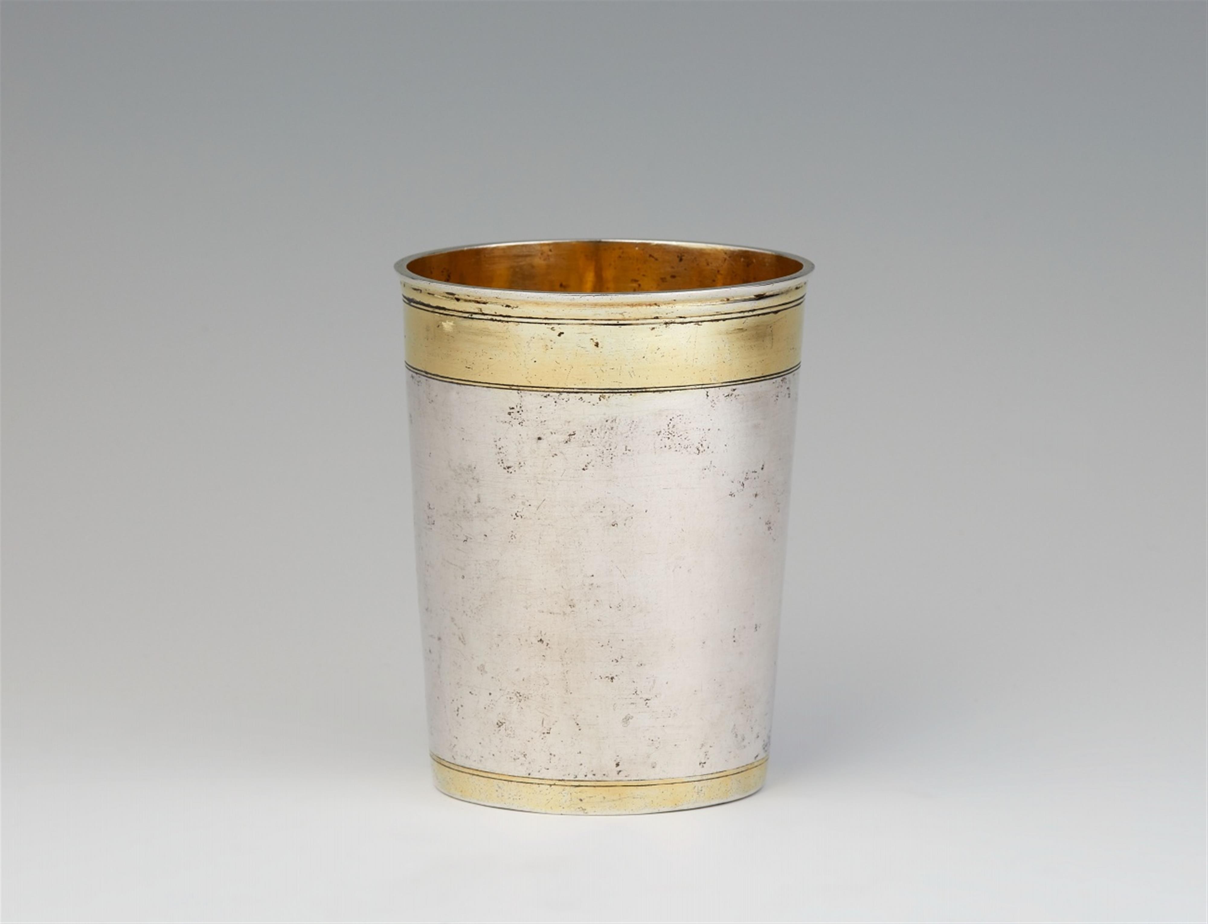 A Nuremberg parcel gilt silver beaker - image-1