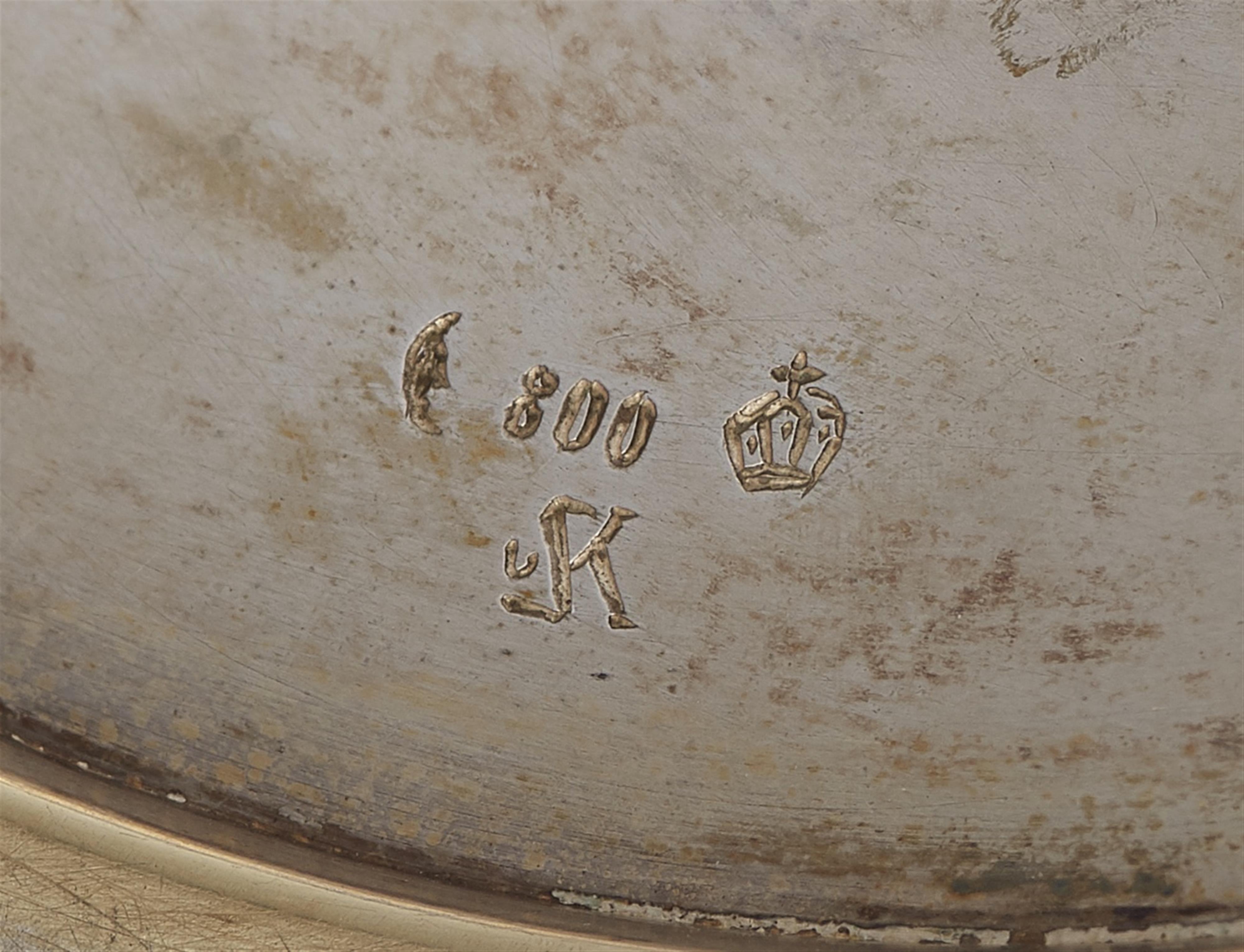 A German silver gilt communion chalice and patene - image-2