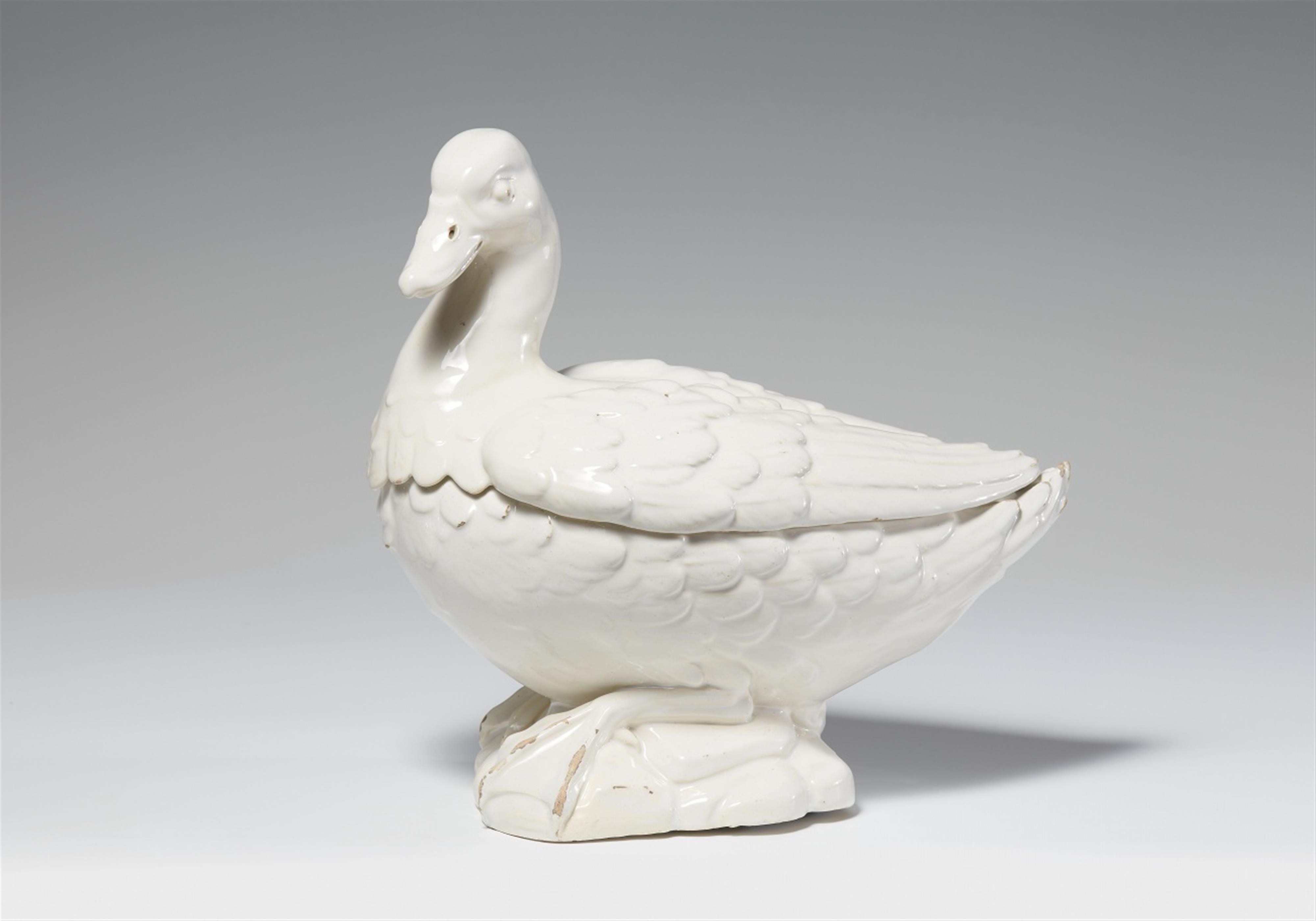 A Sceaux faience duck tureen - image-1