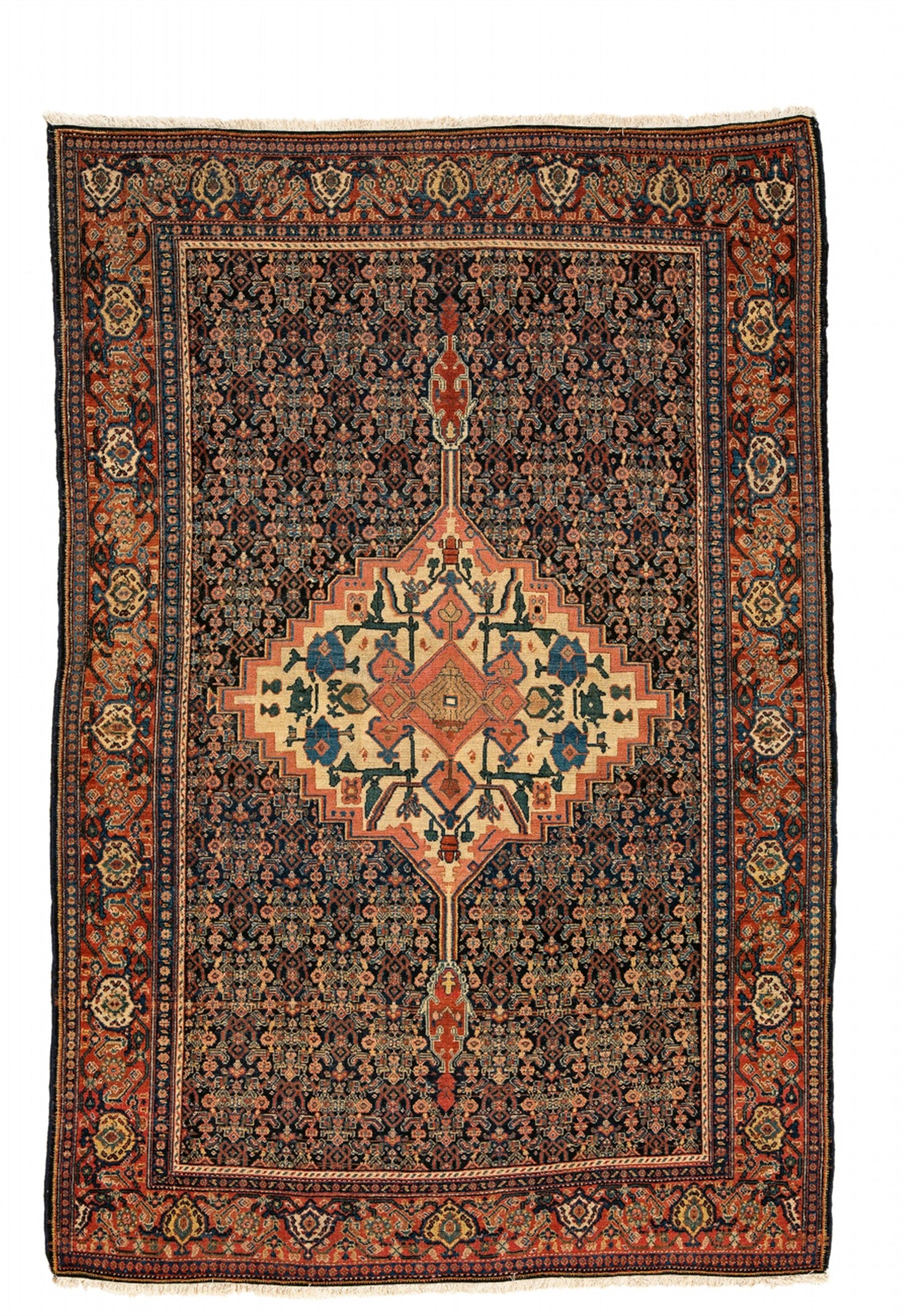 An Iranian woolen medallion carpet - image-1