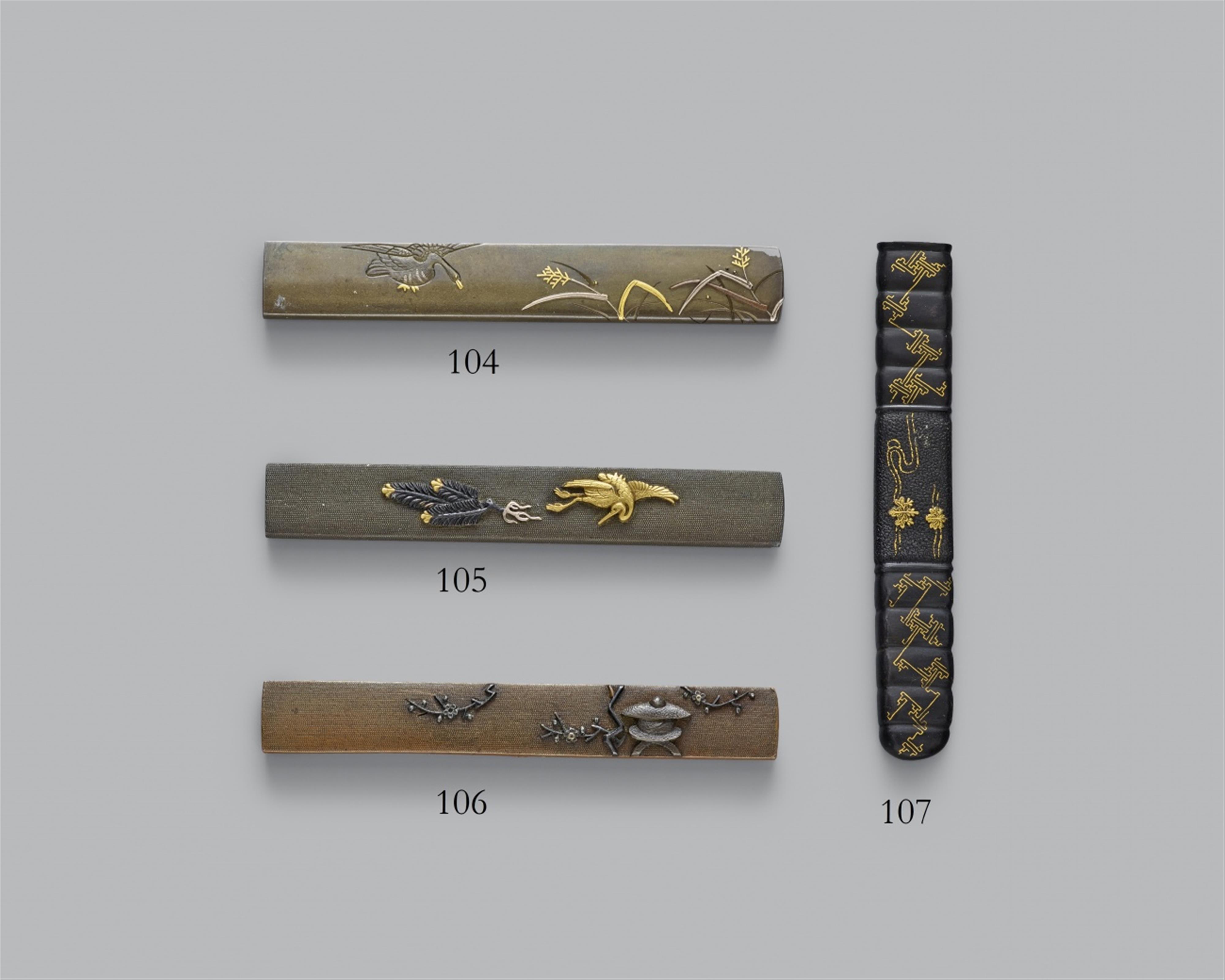 A shibuichi kozuka. Late 18th century - image-1