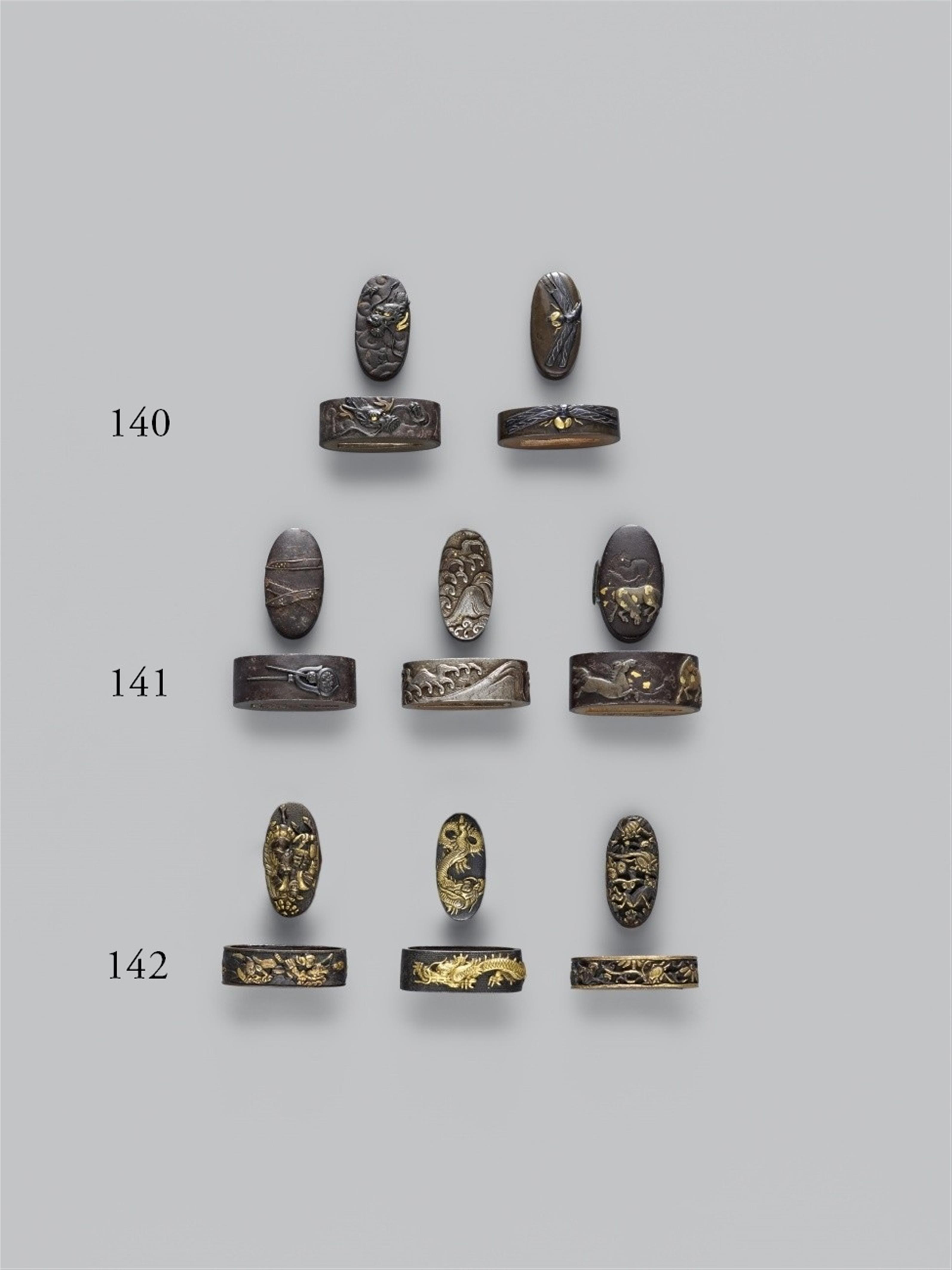 Zwei fuchi-kashira. 18./19. Jh. - image-1