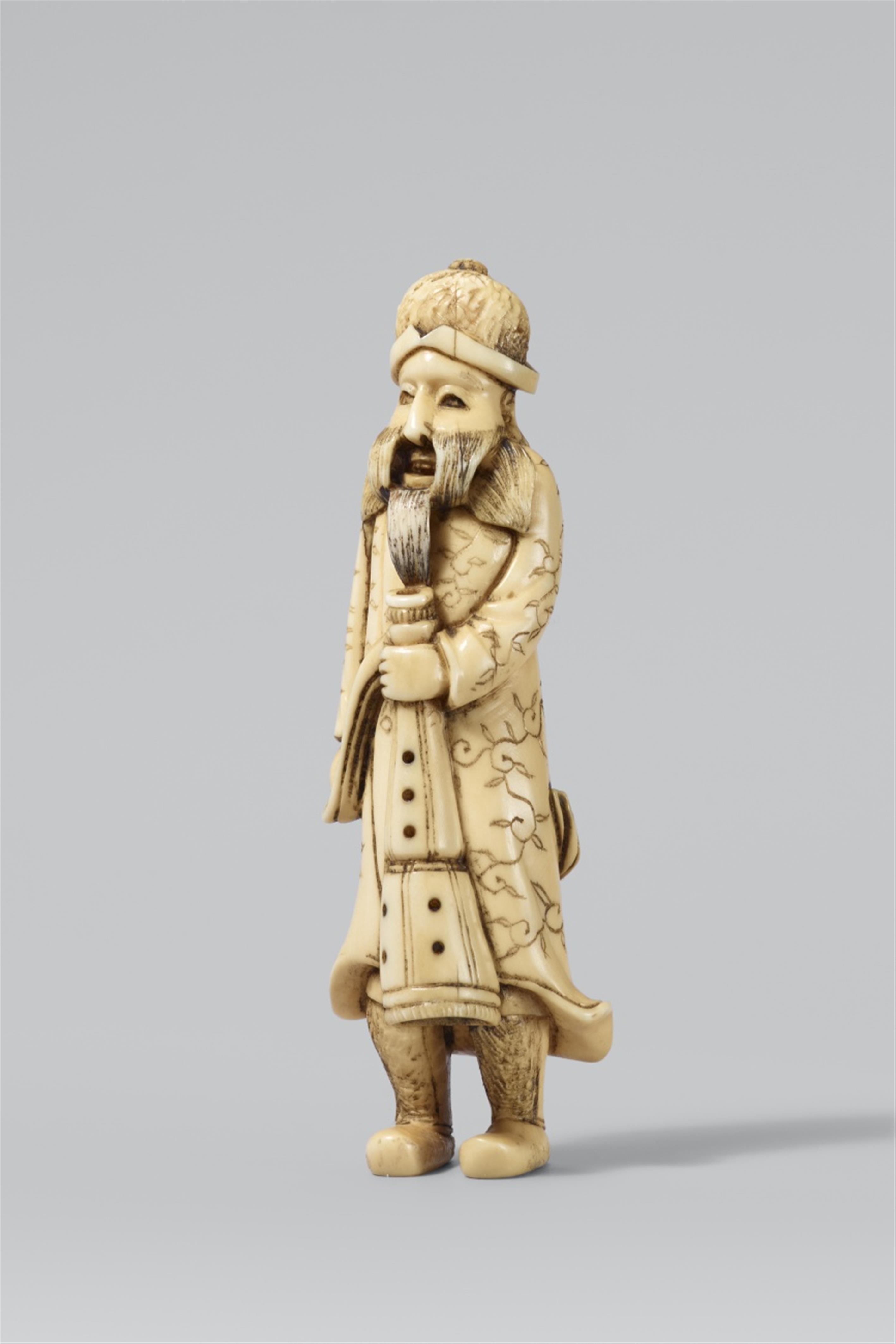 A standing Portuguese man. Ivory. Mid-19th century - image-1