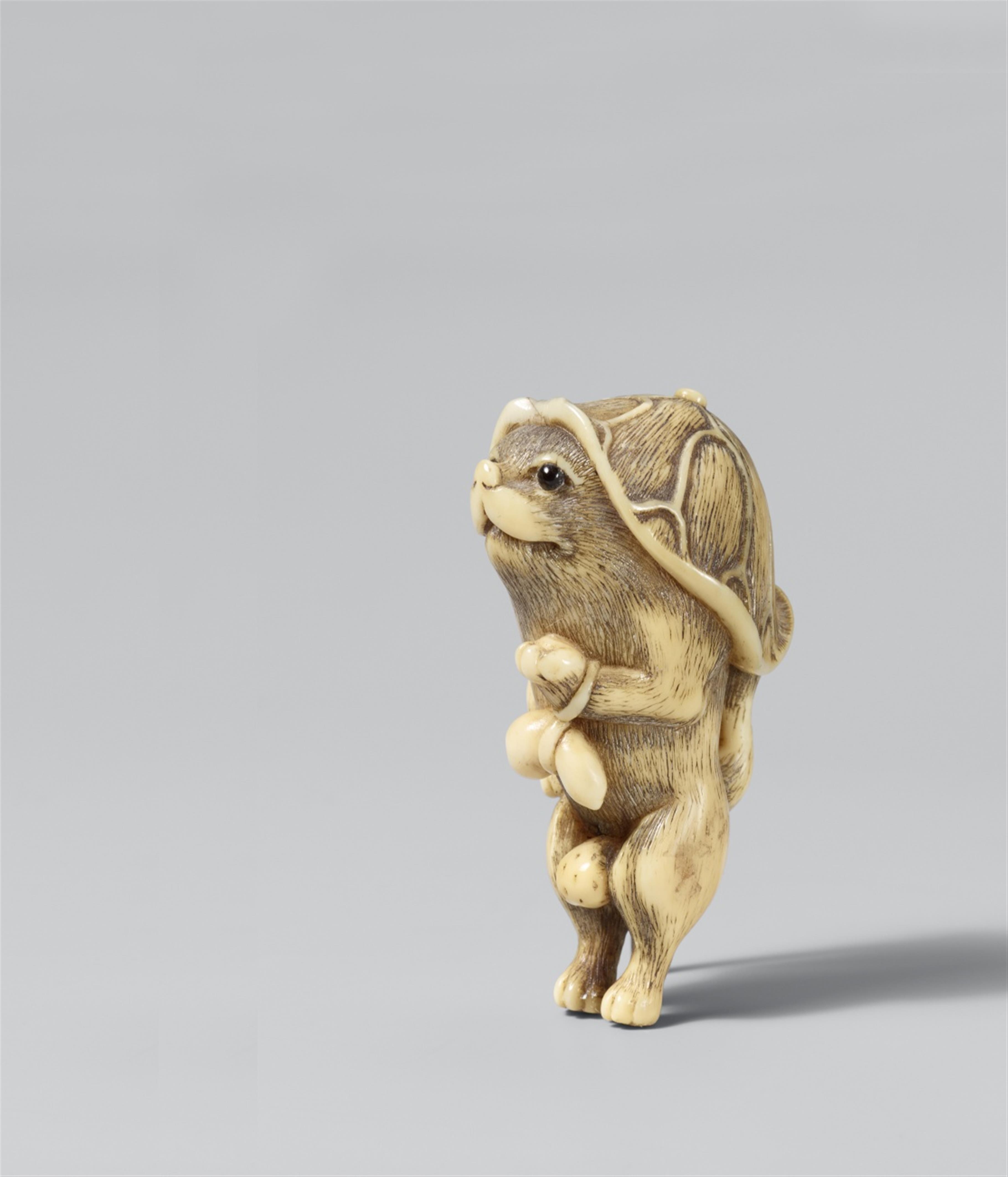 Tanuki. Ivory. Around 1800 - image-1