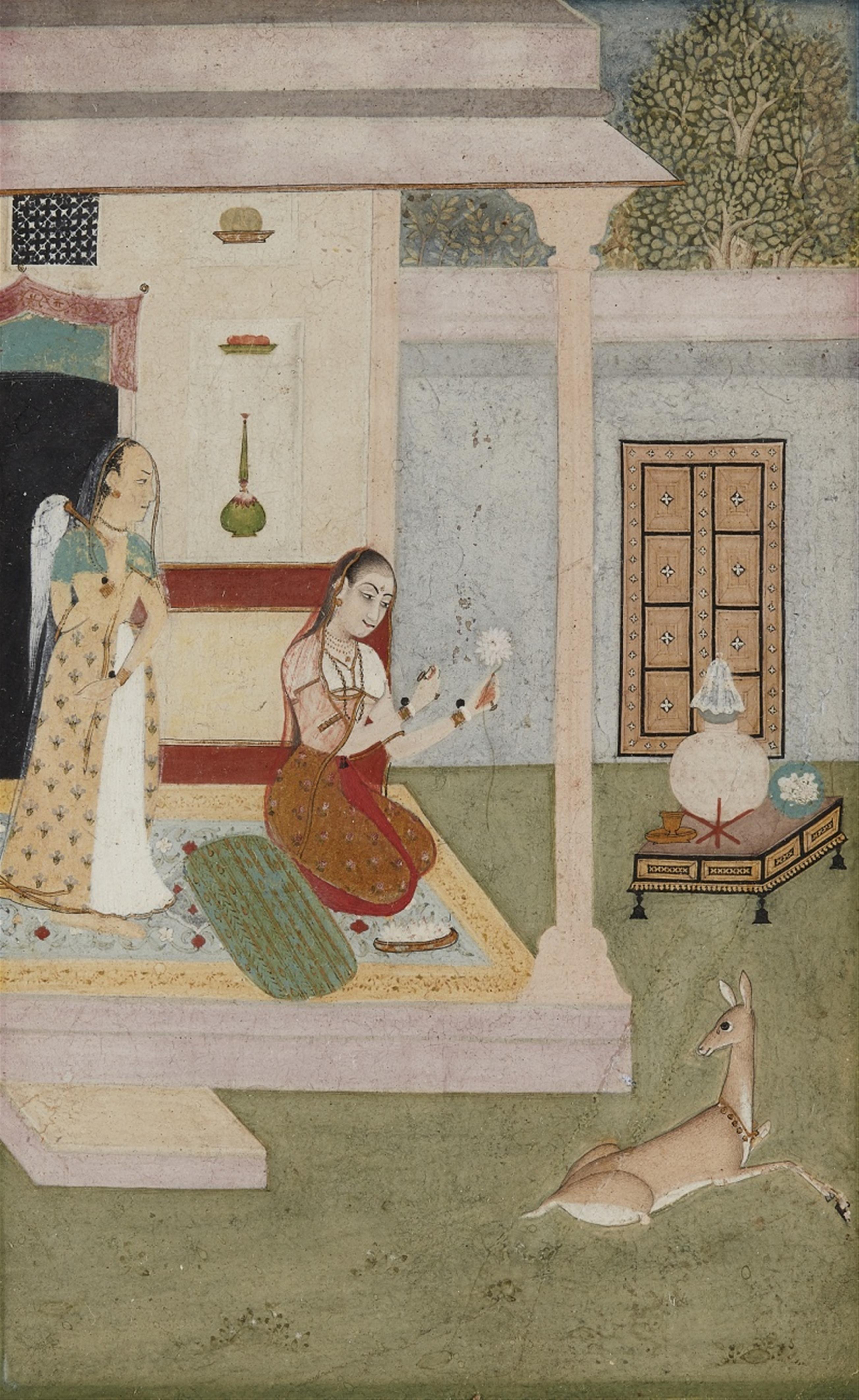 A Mughal style painting. 18th century - image-1