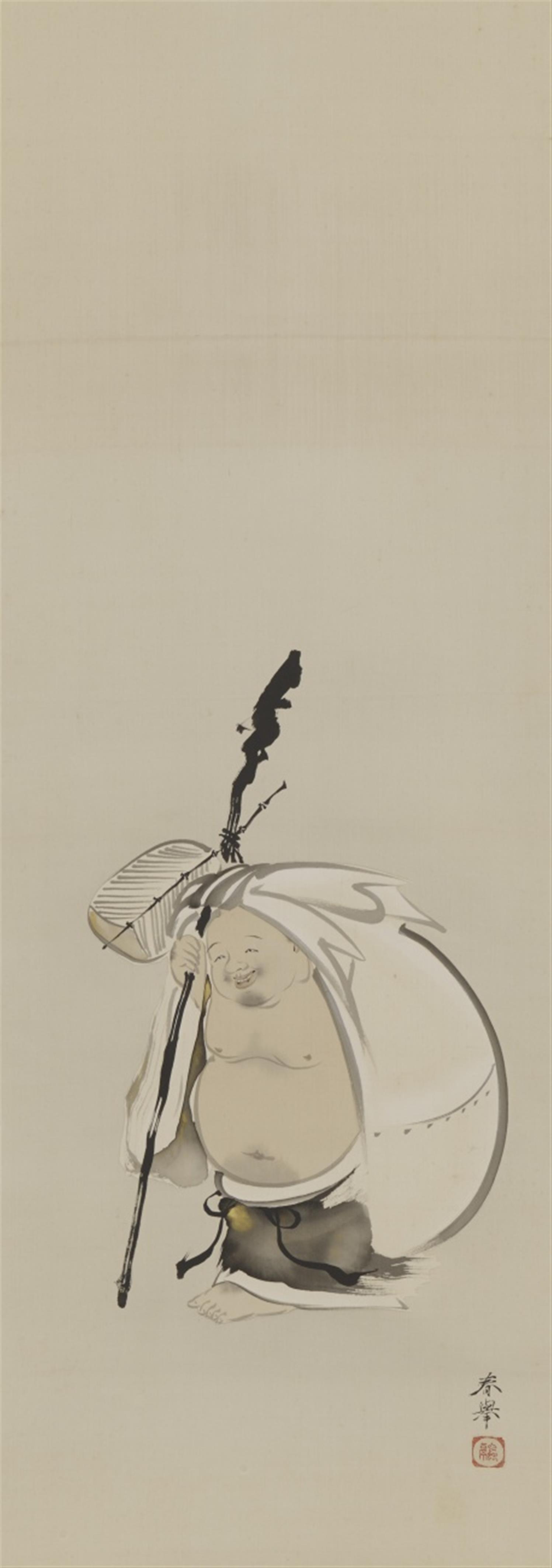 A hanging scroll by Yamamoto Shunkyô (1871-1933) - image-1