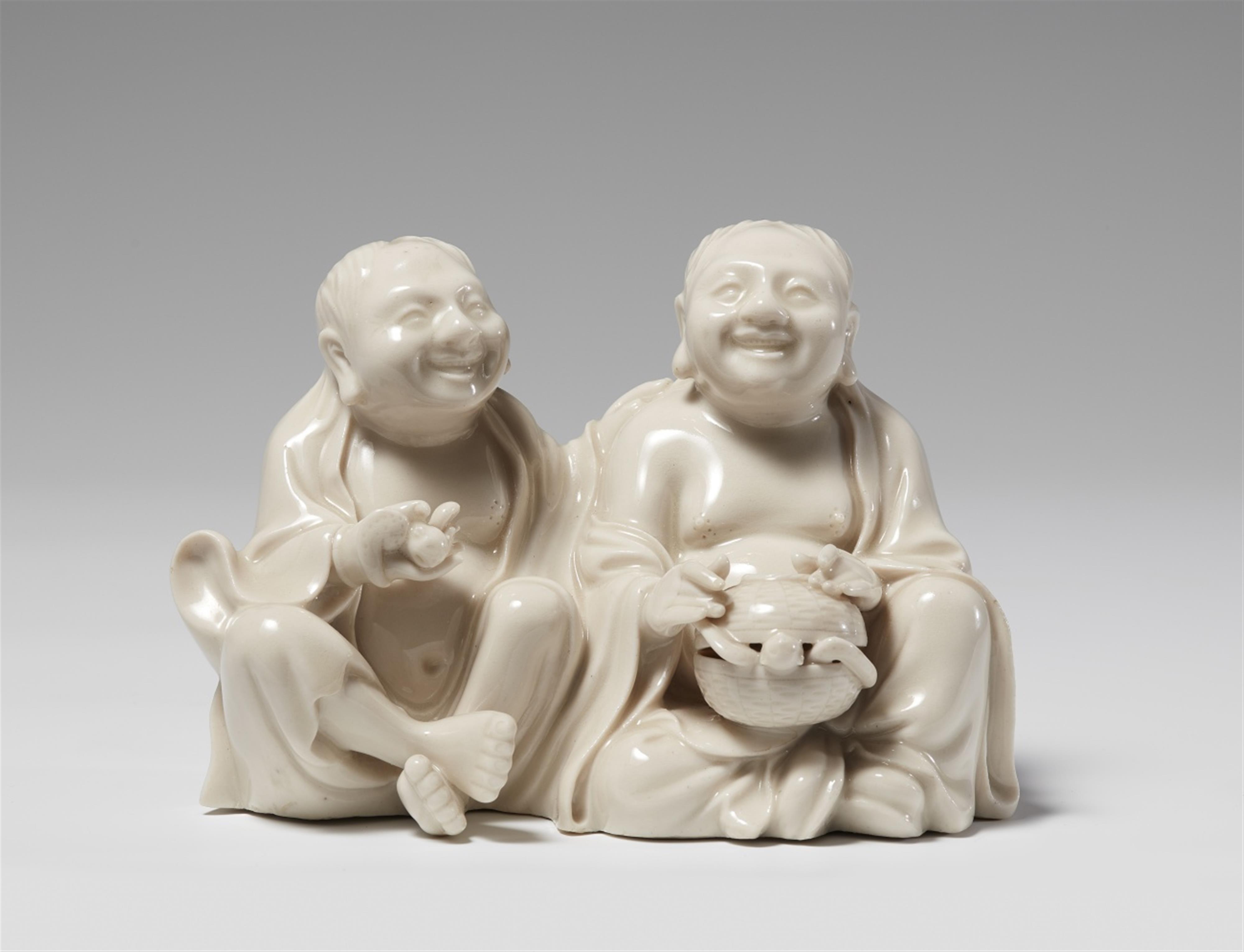 A blanc de Chine group of Hehe Erxian. Dehua. 18th/19th century - image-1