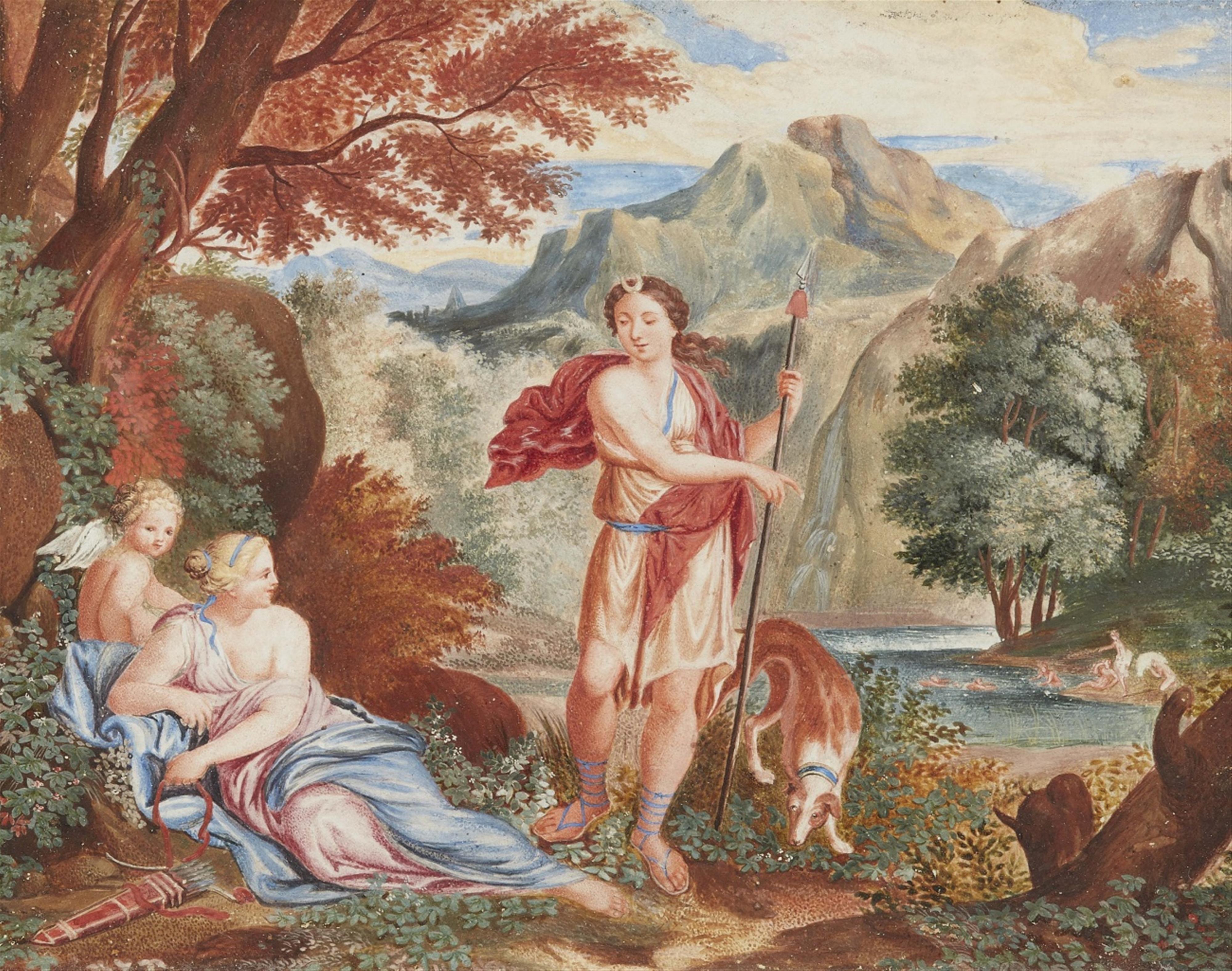 Charles-Antoine Coypel, follower of - Diana and her Nymphs - image-1