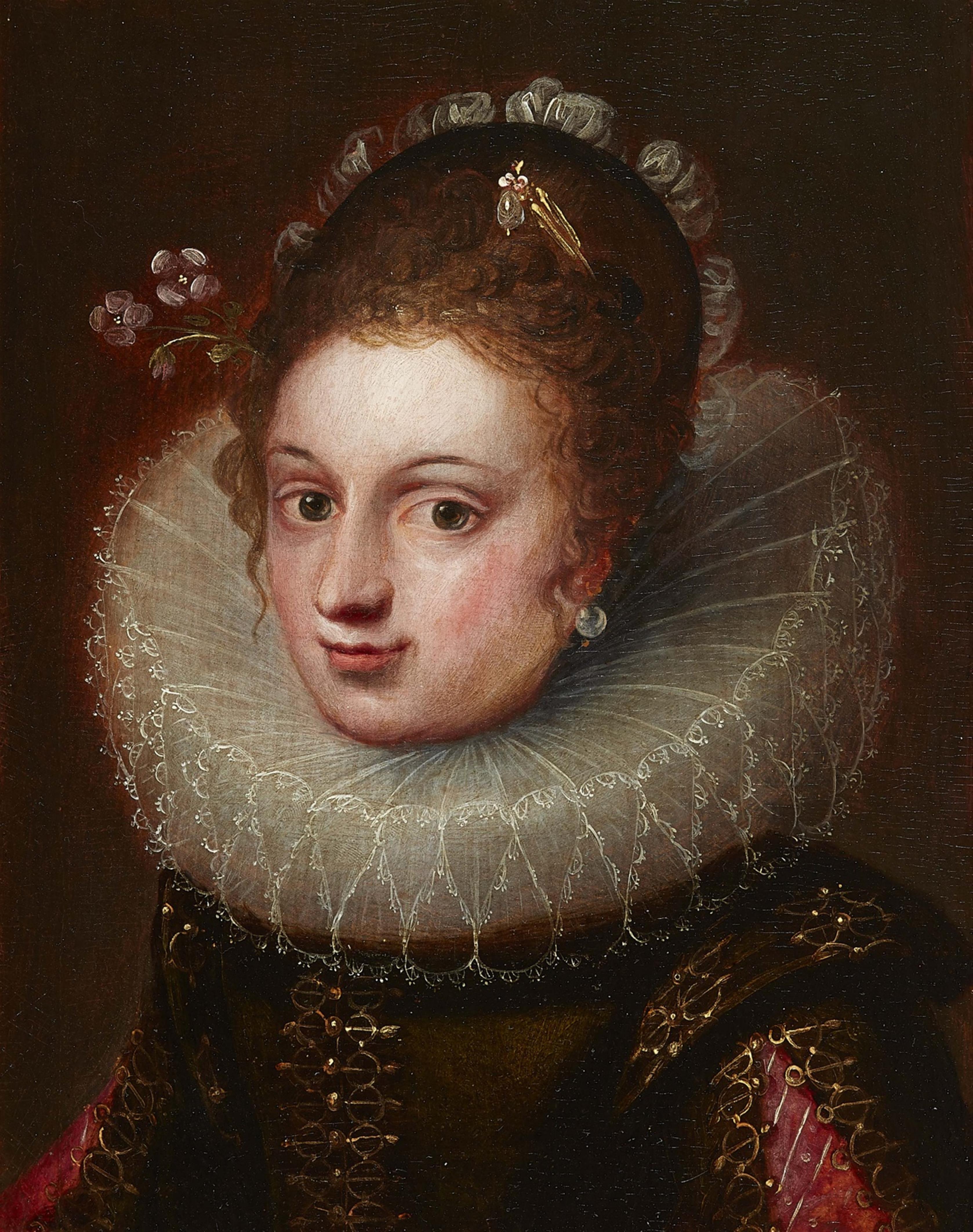 Flemish School 17th century - Portrait of a Lady in a Ruff - image-1