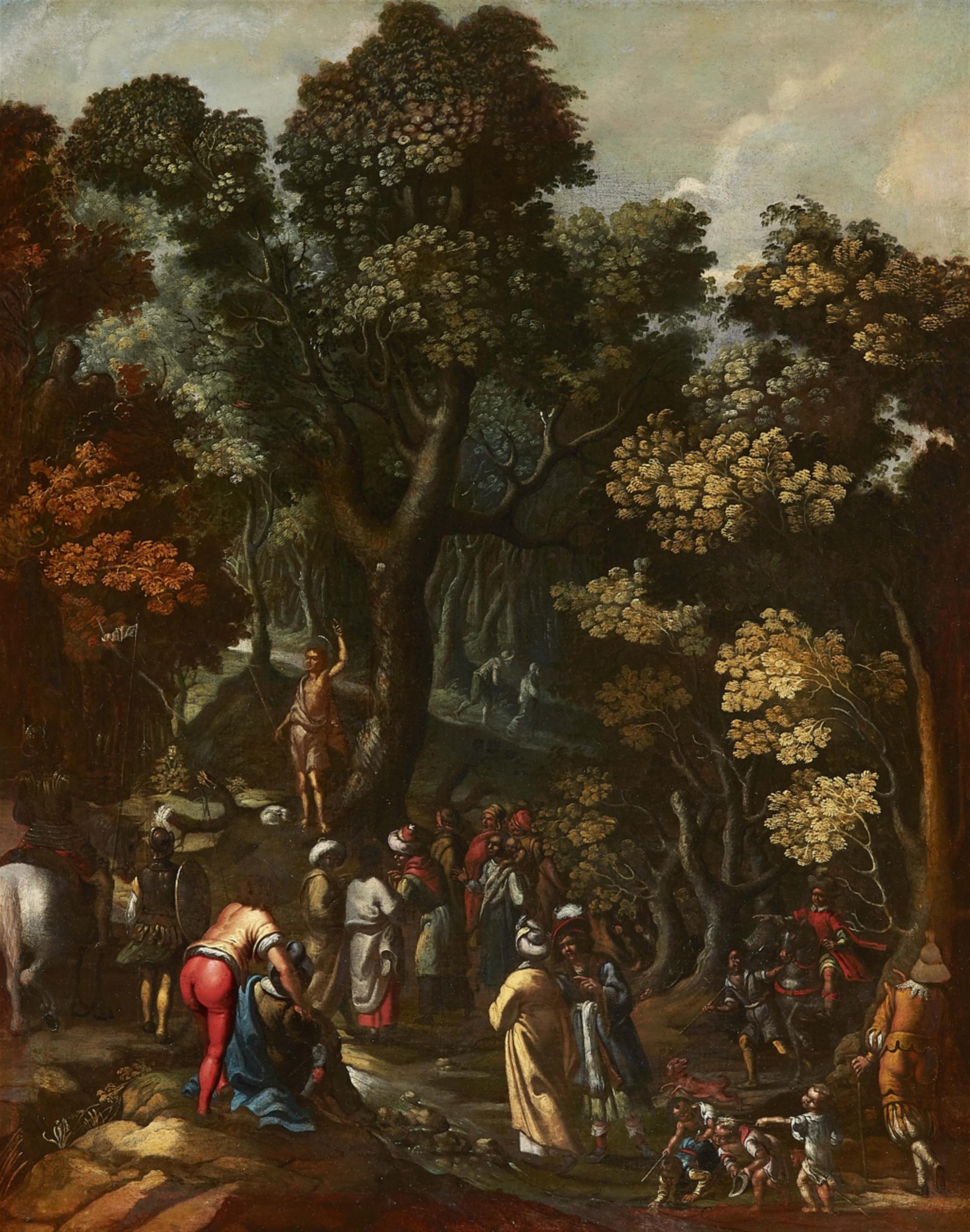 Flemish School 17th century - The Sermon of Saint John - image-1