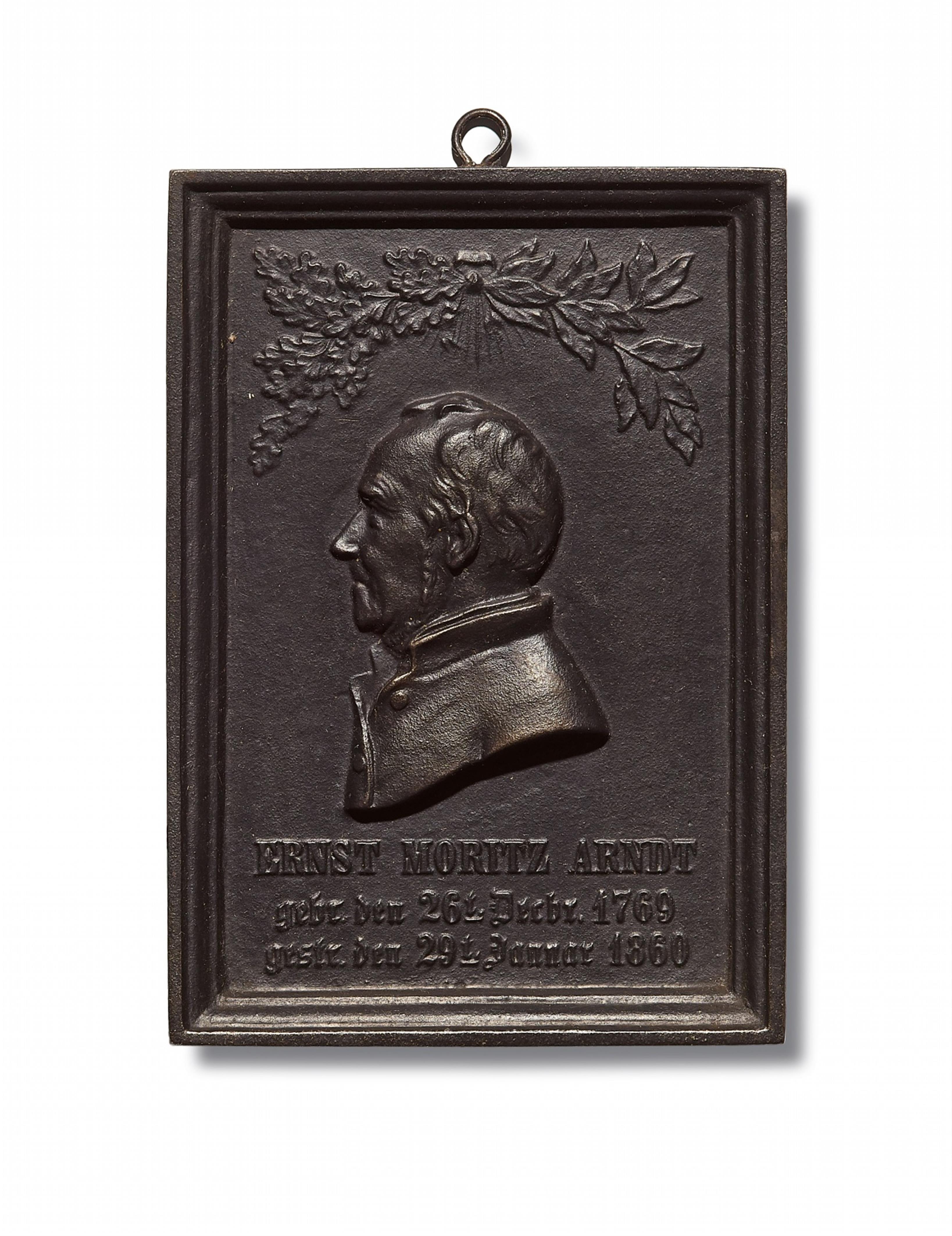 A cast iron memorial plaque for Ernst Moritz Arndt - image-1