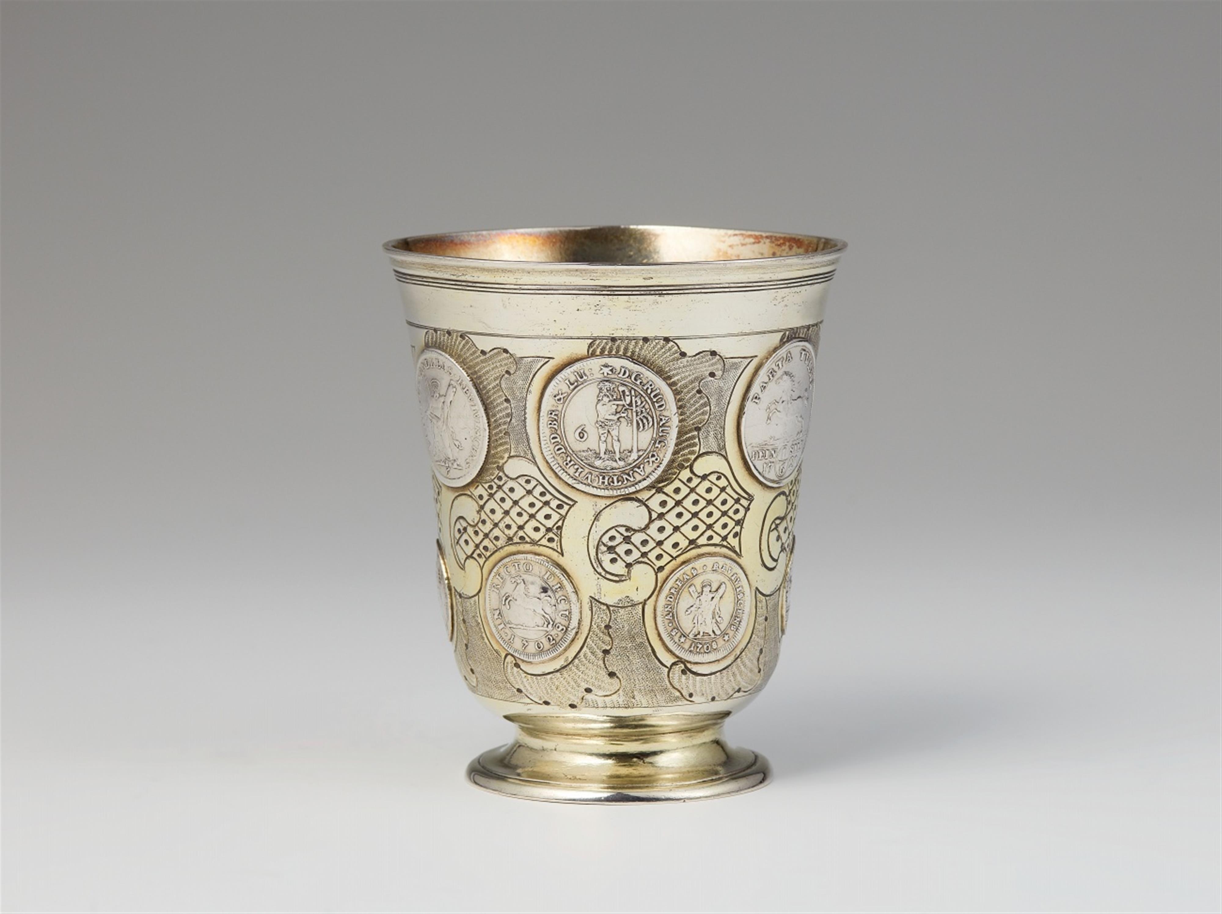 A Berlin silver coin-set beaker - image-1