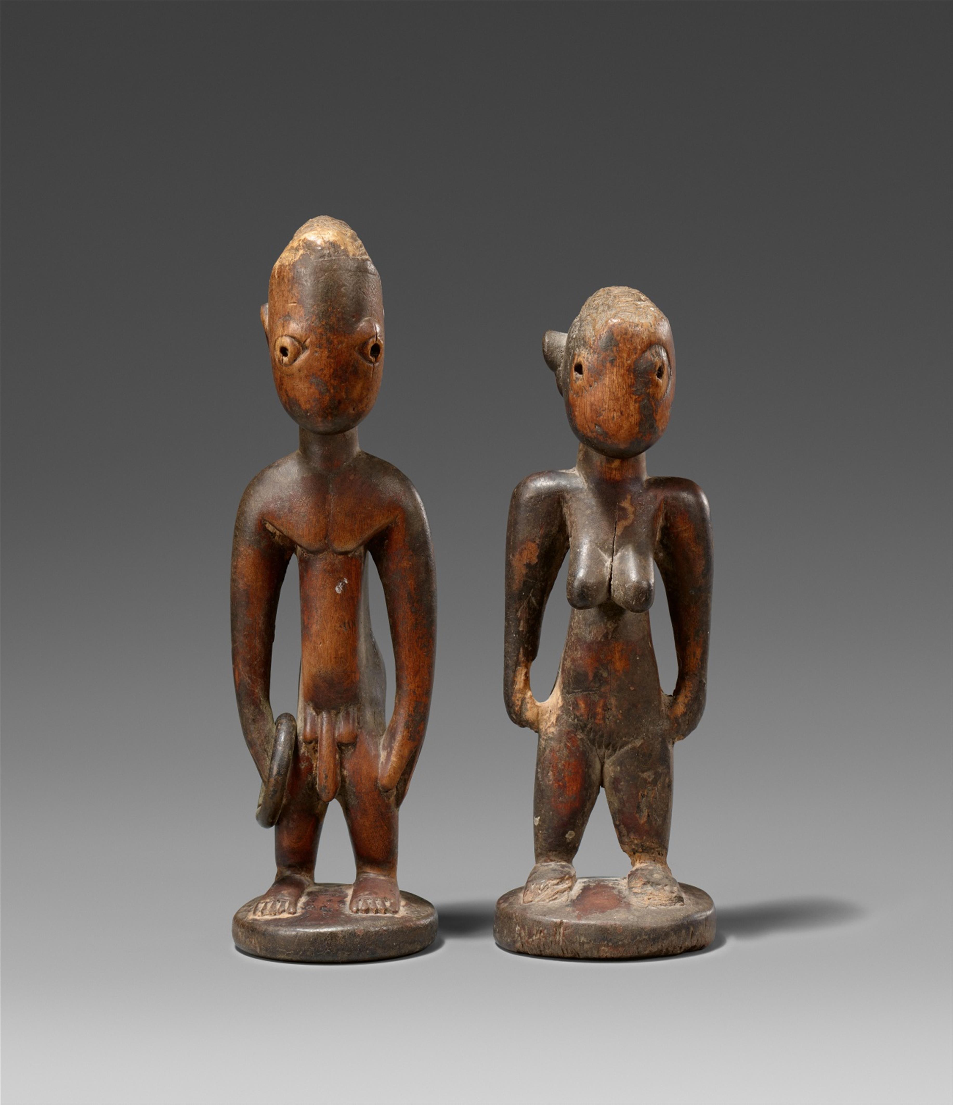 PAIR OF YORUBA TWIN FIGURES - image-1