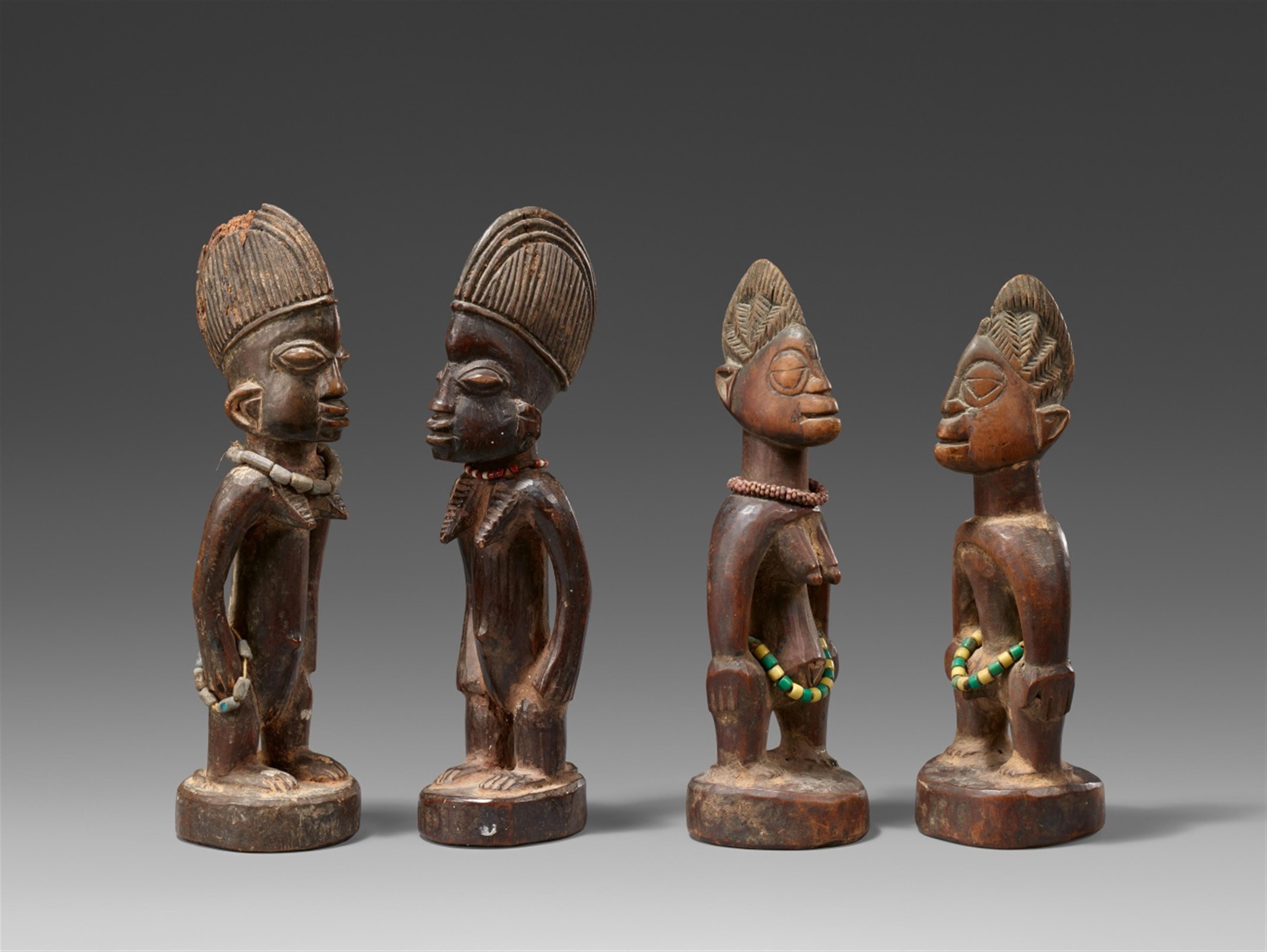 TWO PAIRS OF YORUBA TWIN FIGURES - image-1