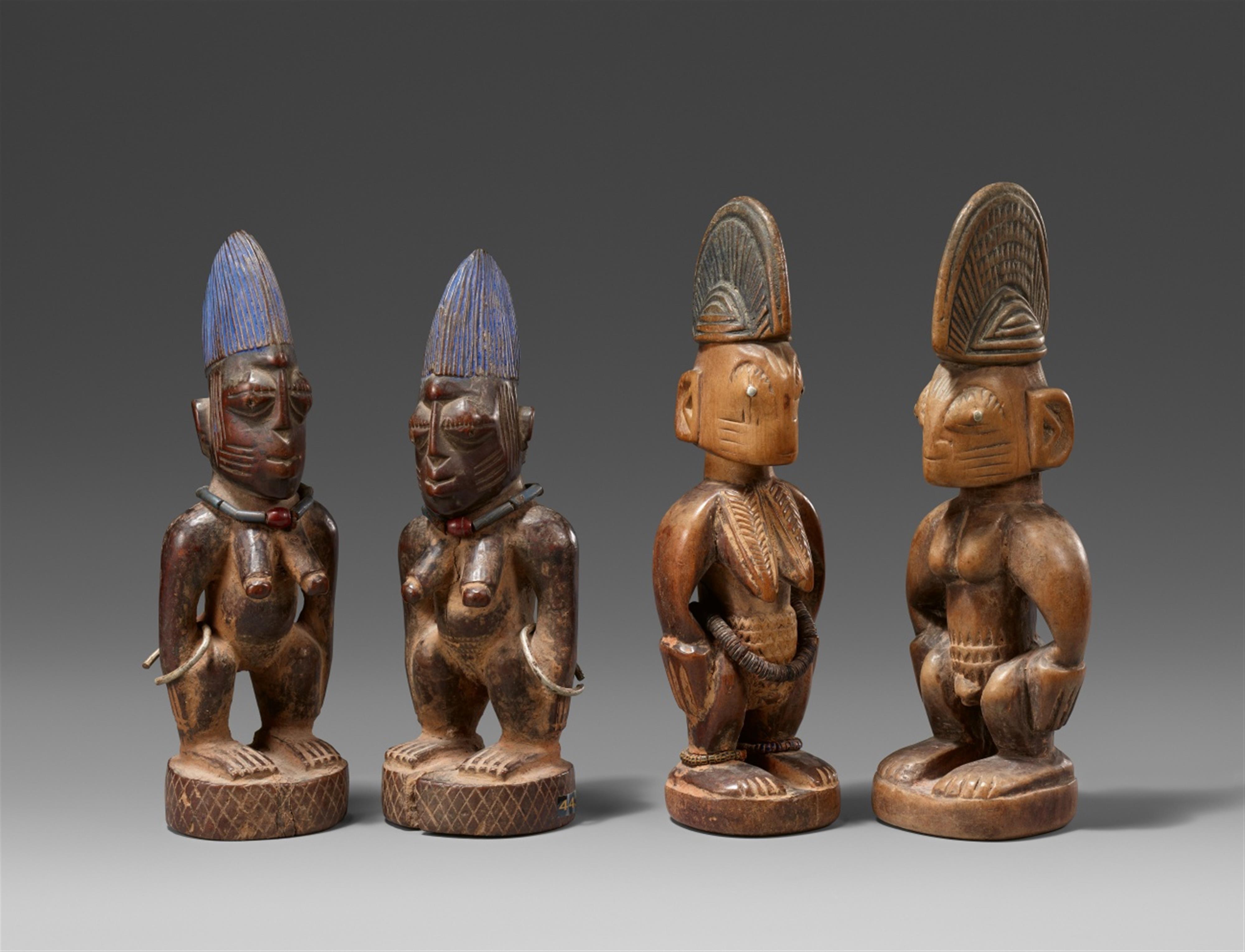 TWO PAIRS OF YORUBA TWIN FIGURES - image-1