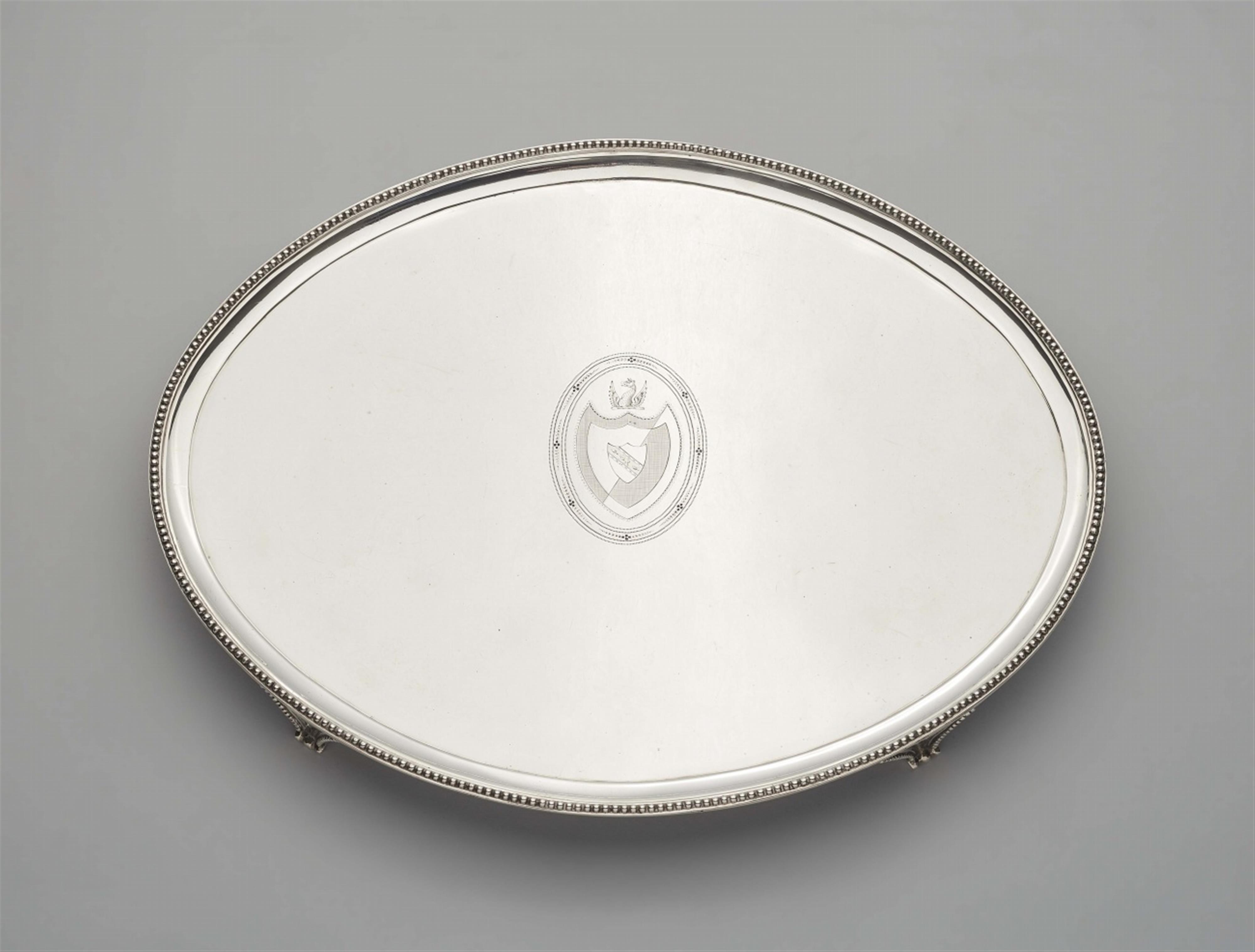 A large London silver tray - image-1