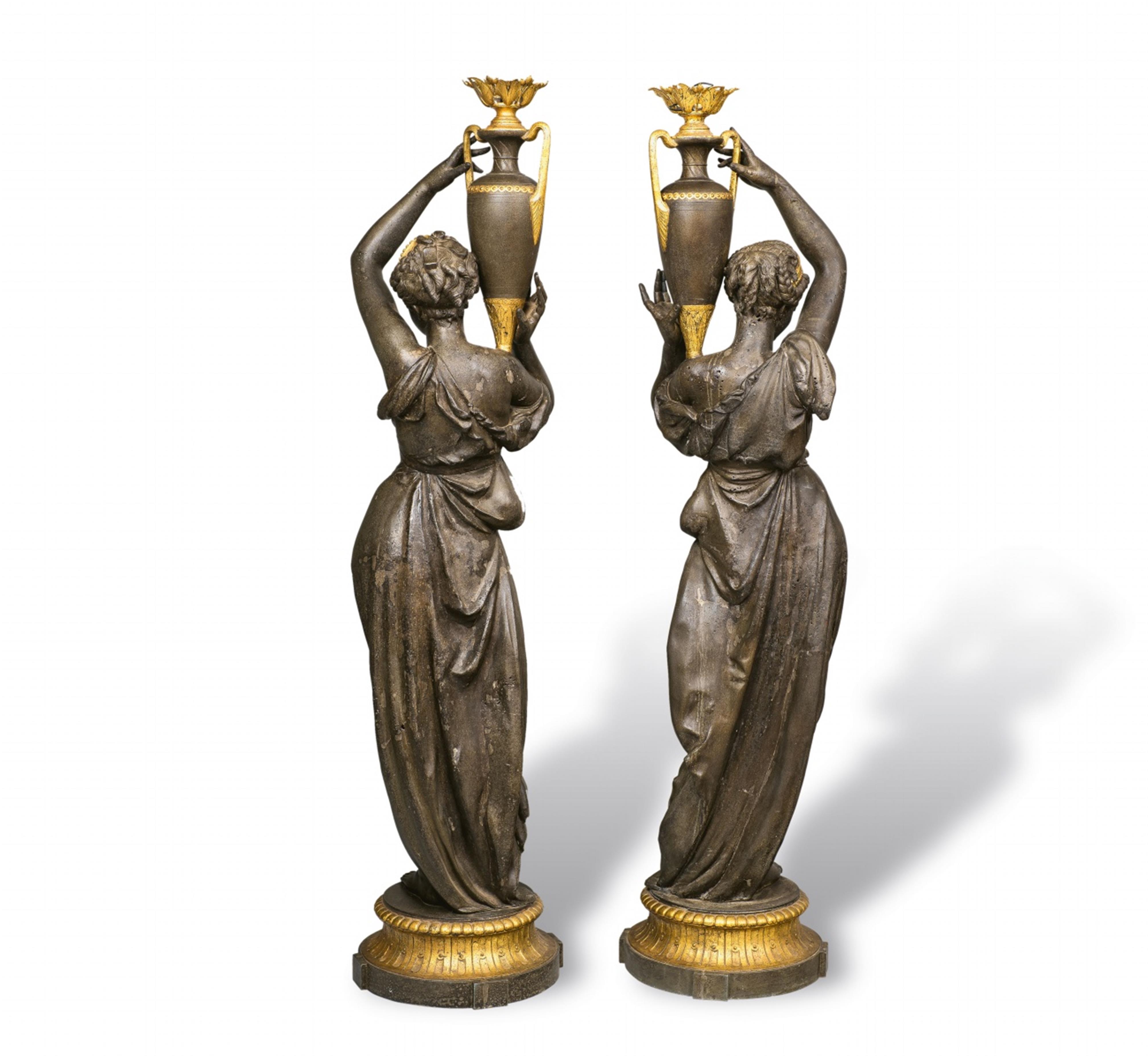 A pair of monumental figural torches - image-2