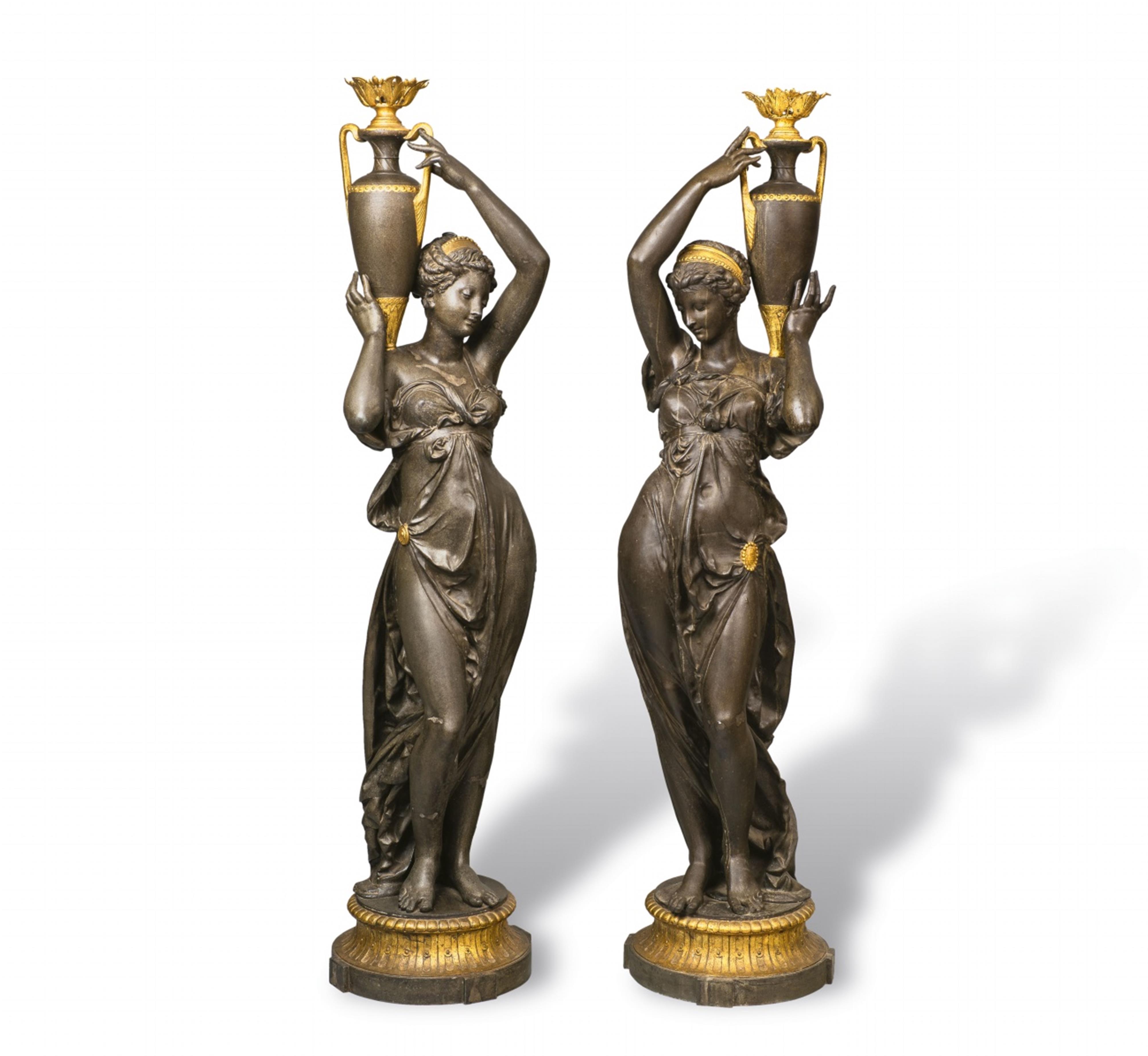 A pair of monumental figural torches - image-1