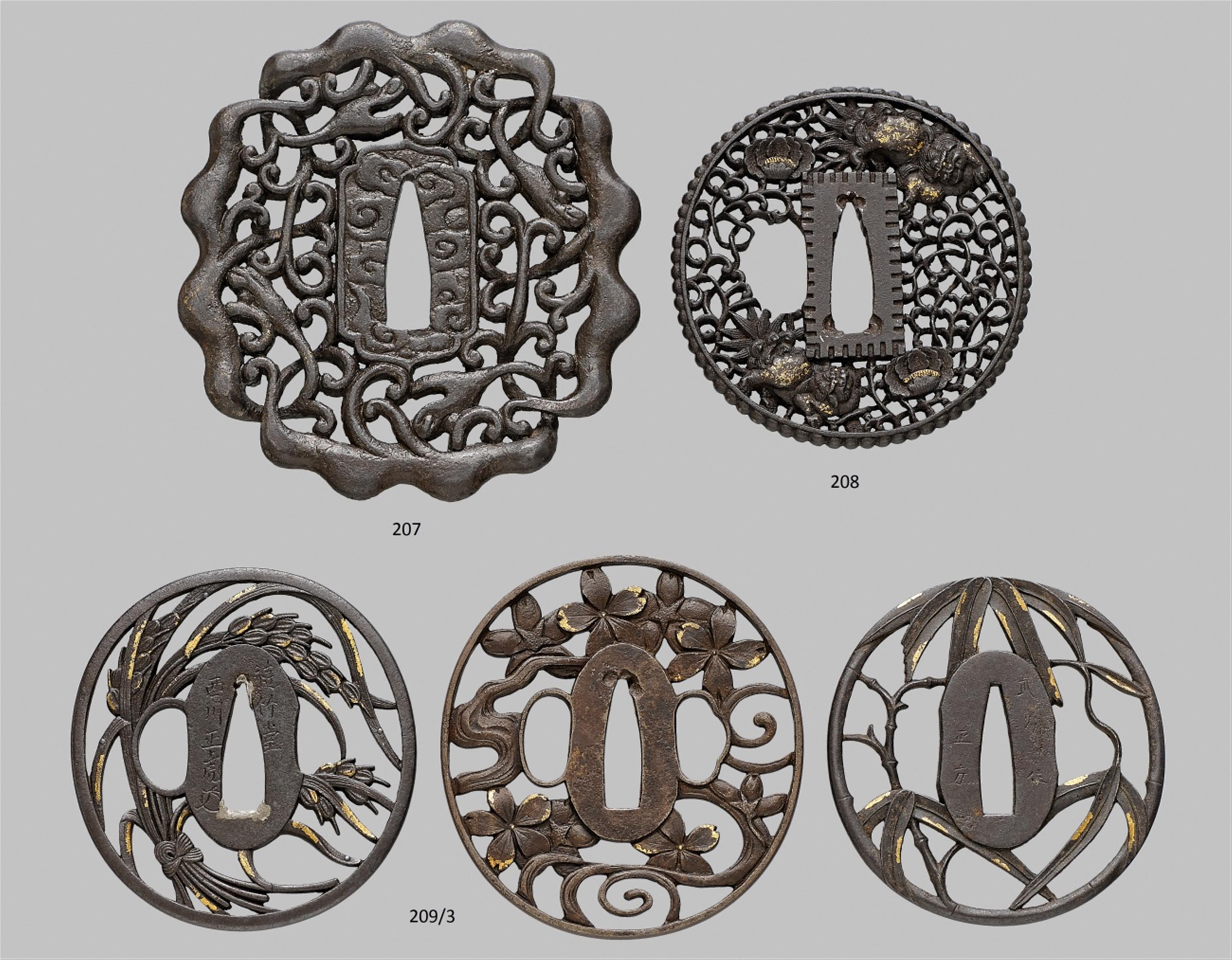 A nanban iron tsuba. 17th/18th century - image-1