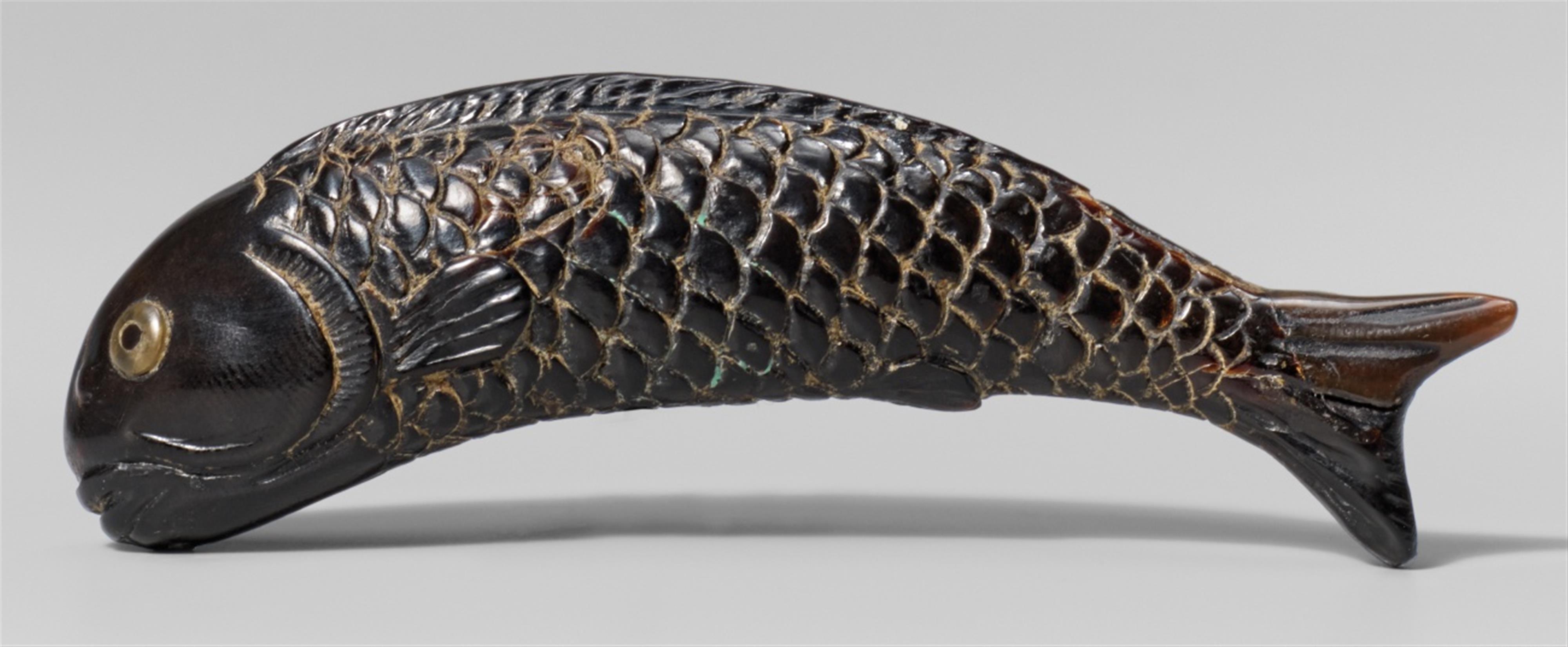 An umimatsu netsuke of a carp. 19th century - image-1