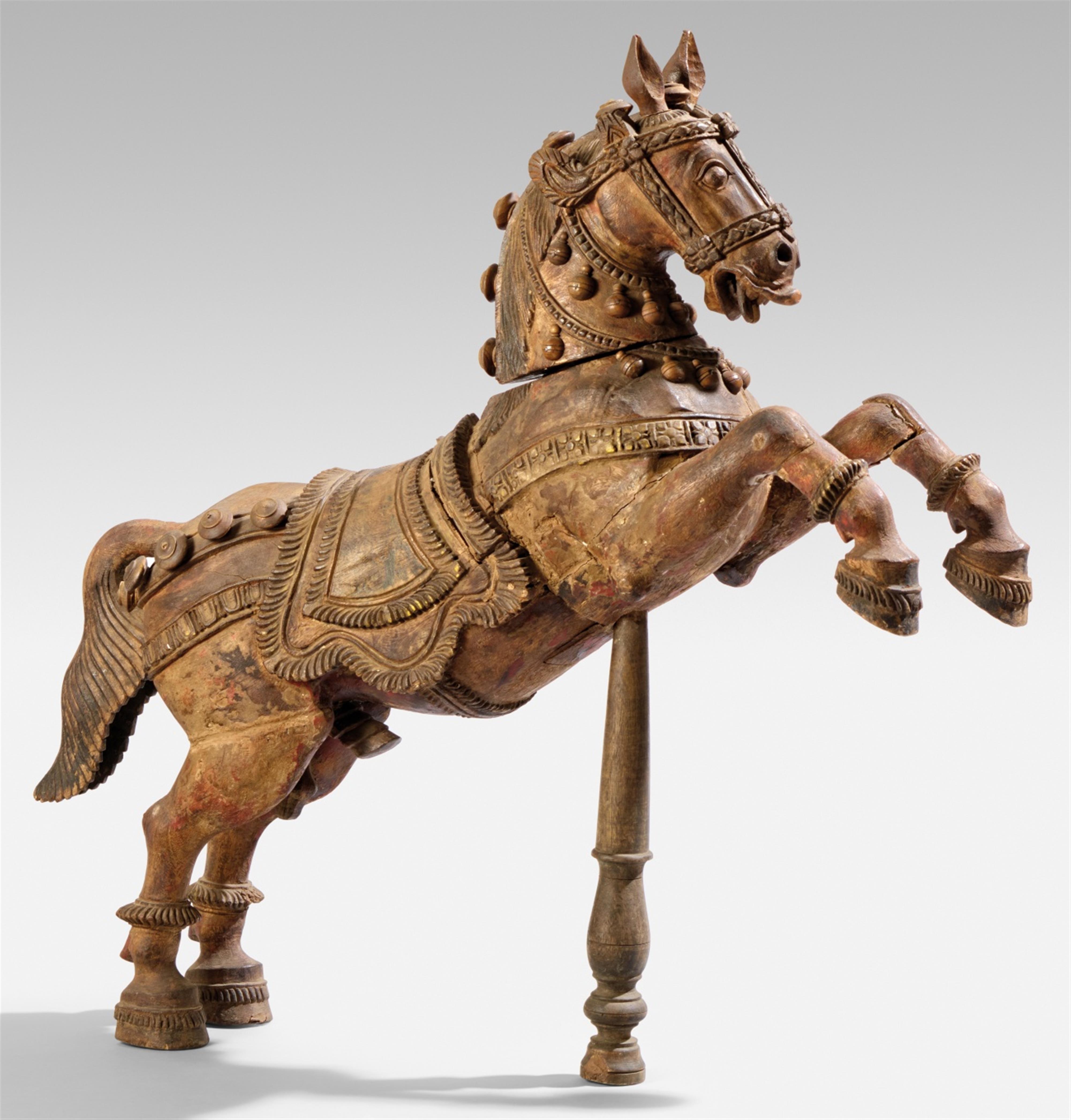 A wooden galloping horse. 19th/20th century - image-1