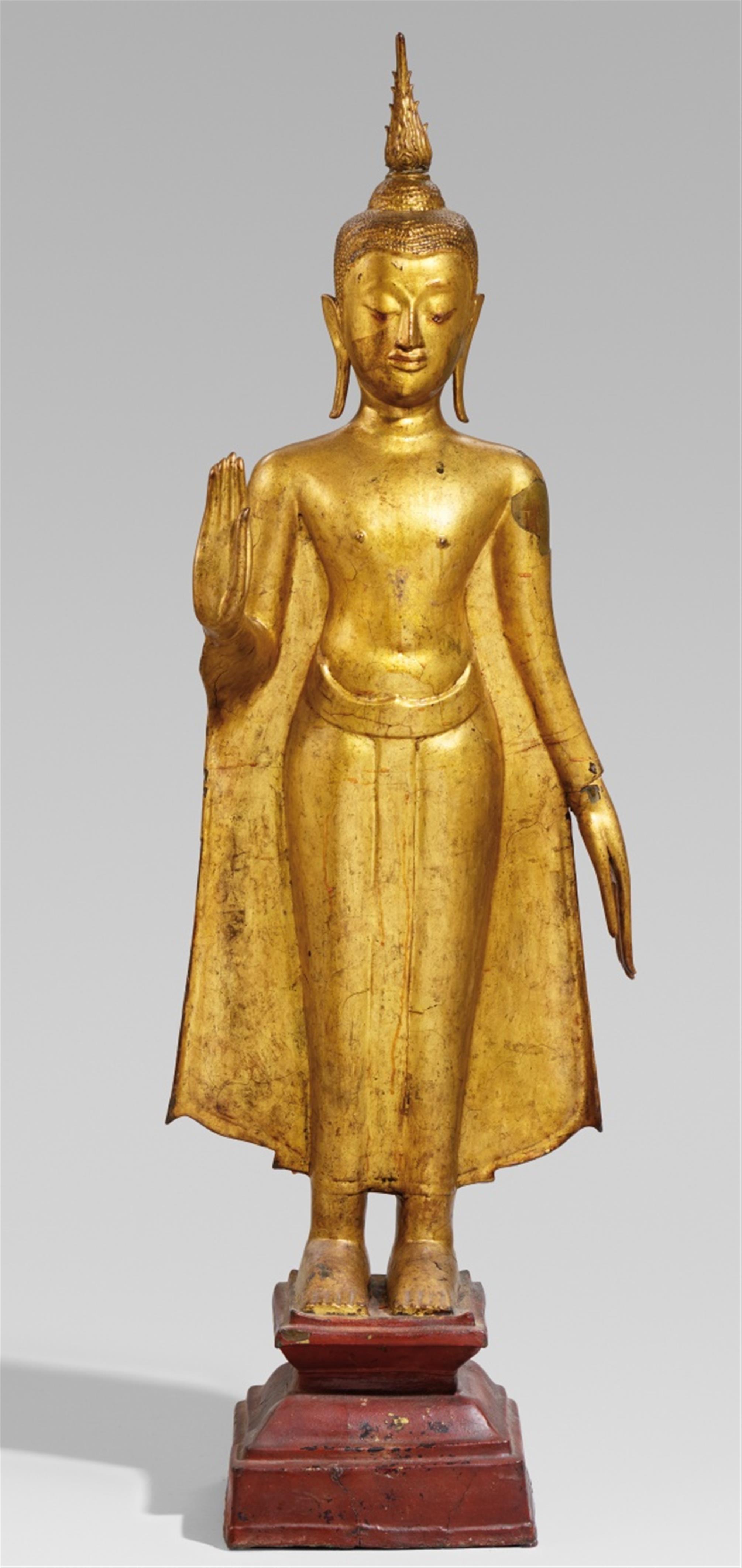 A very large Ayutthaya bronze figure of a Buddha. Thailand. 17th century or later - image-1