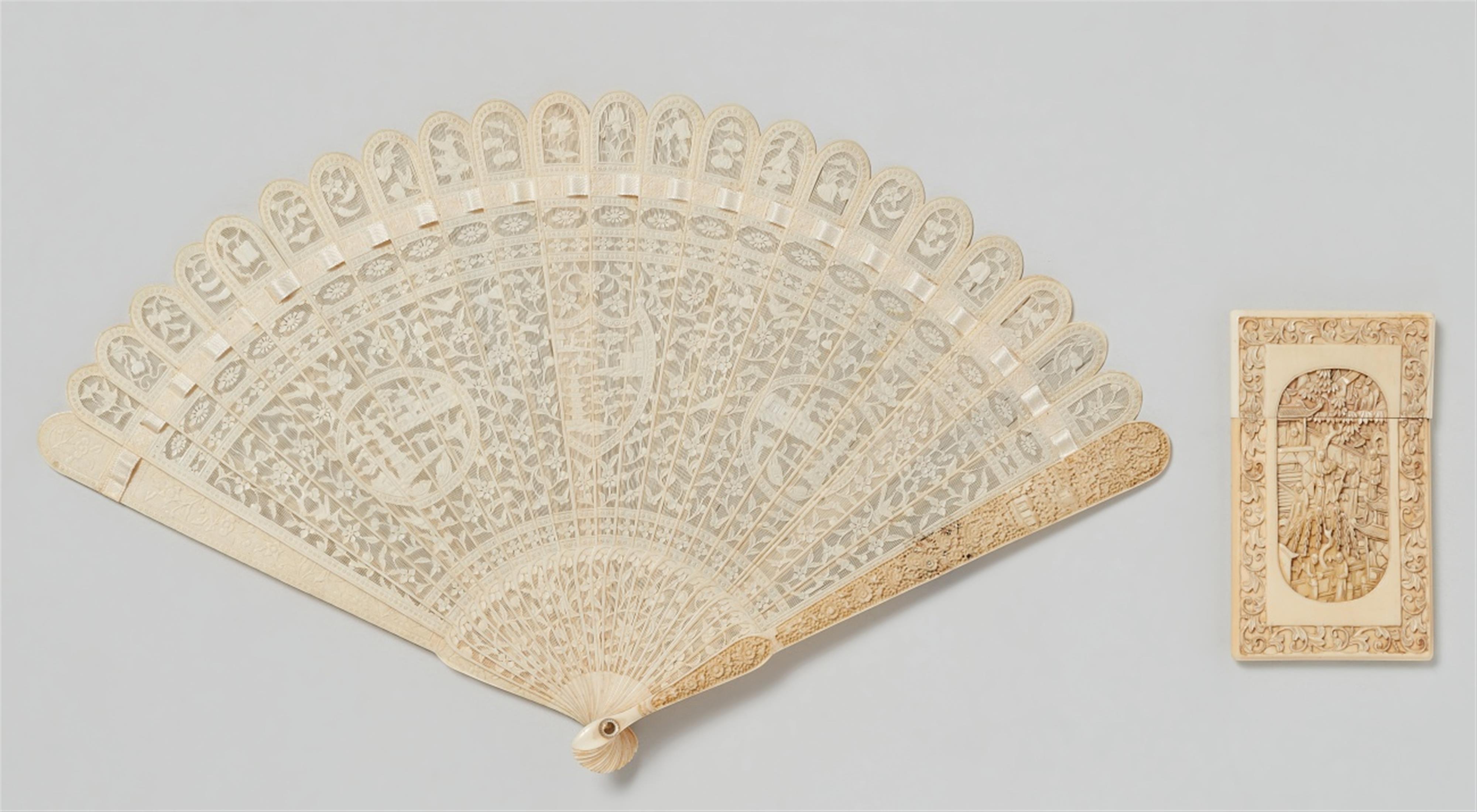 Two Canton ivory pieces. First half 19th century - image-1